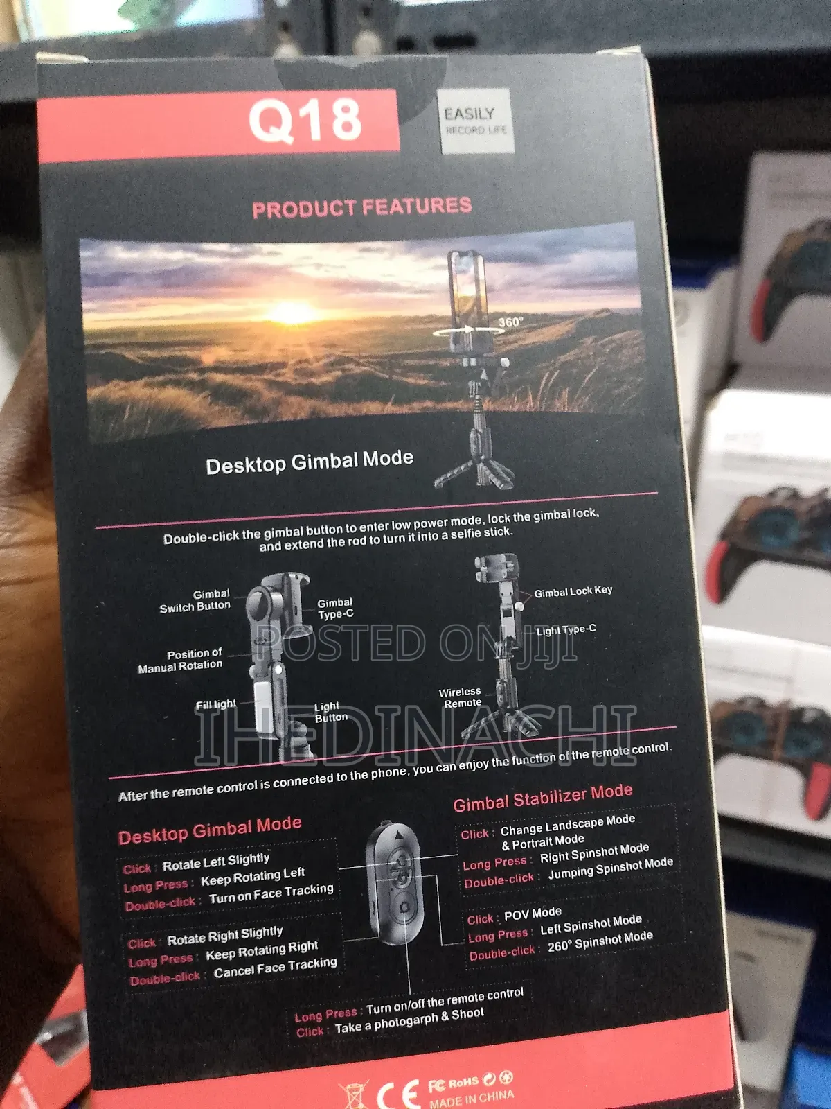 Q18 Gimbal 360 Rotating