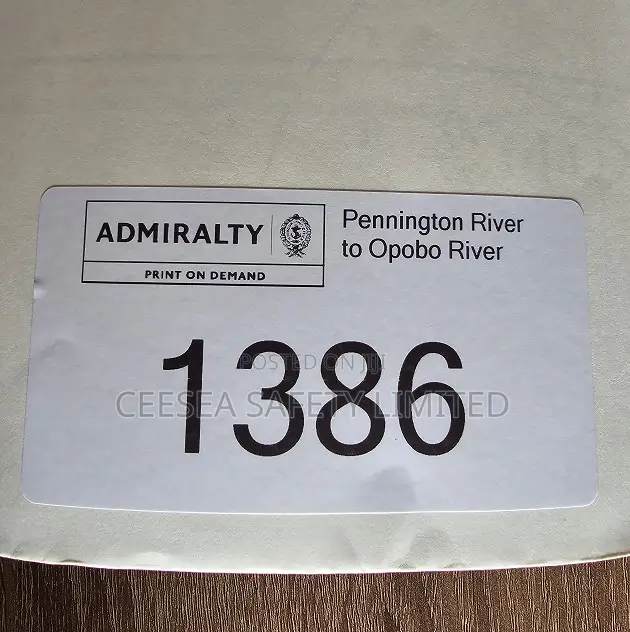 Admiralty Nautical Chart 1386 Pennington River To Opobo River