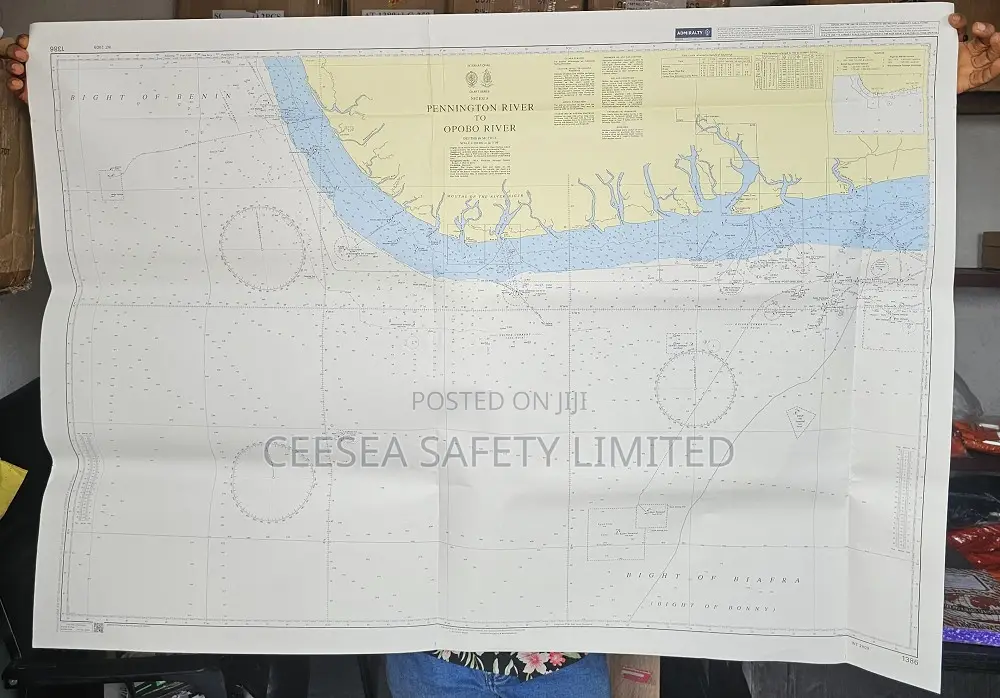 Admiralty Nautical Chart 1386 Pennington River To Opobo River