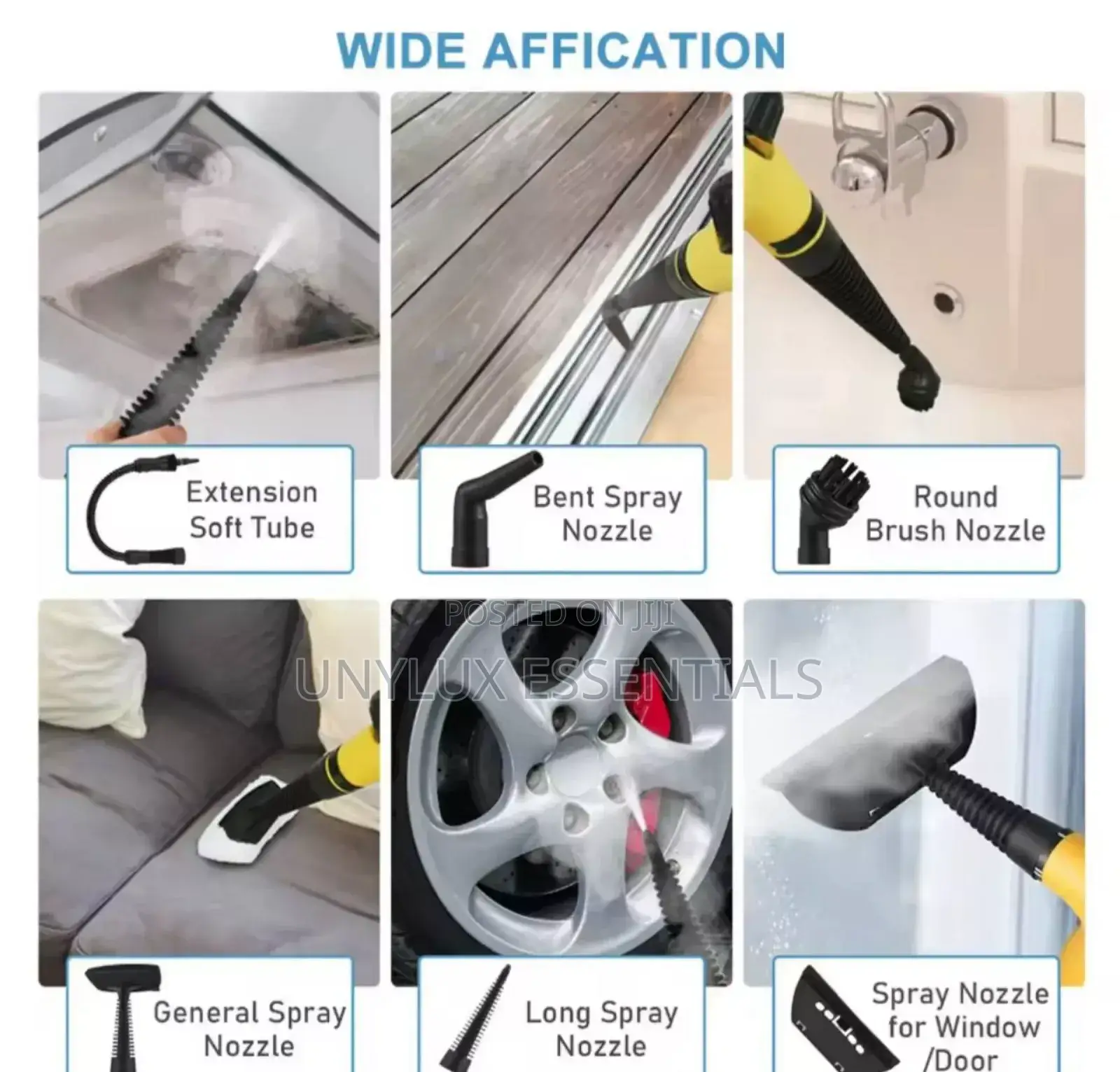Hand-Held High Temperature Steam Cleaner
