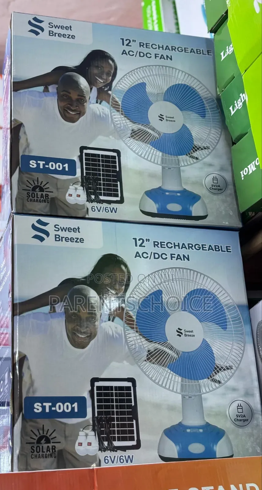 12inch Ac Dc Rechargeable Battery Table Fan Solar Desk Fan