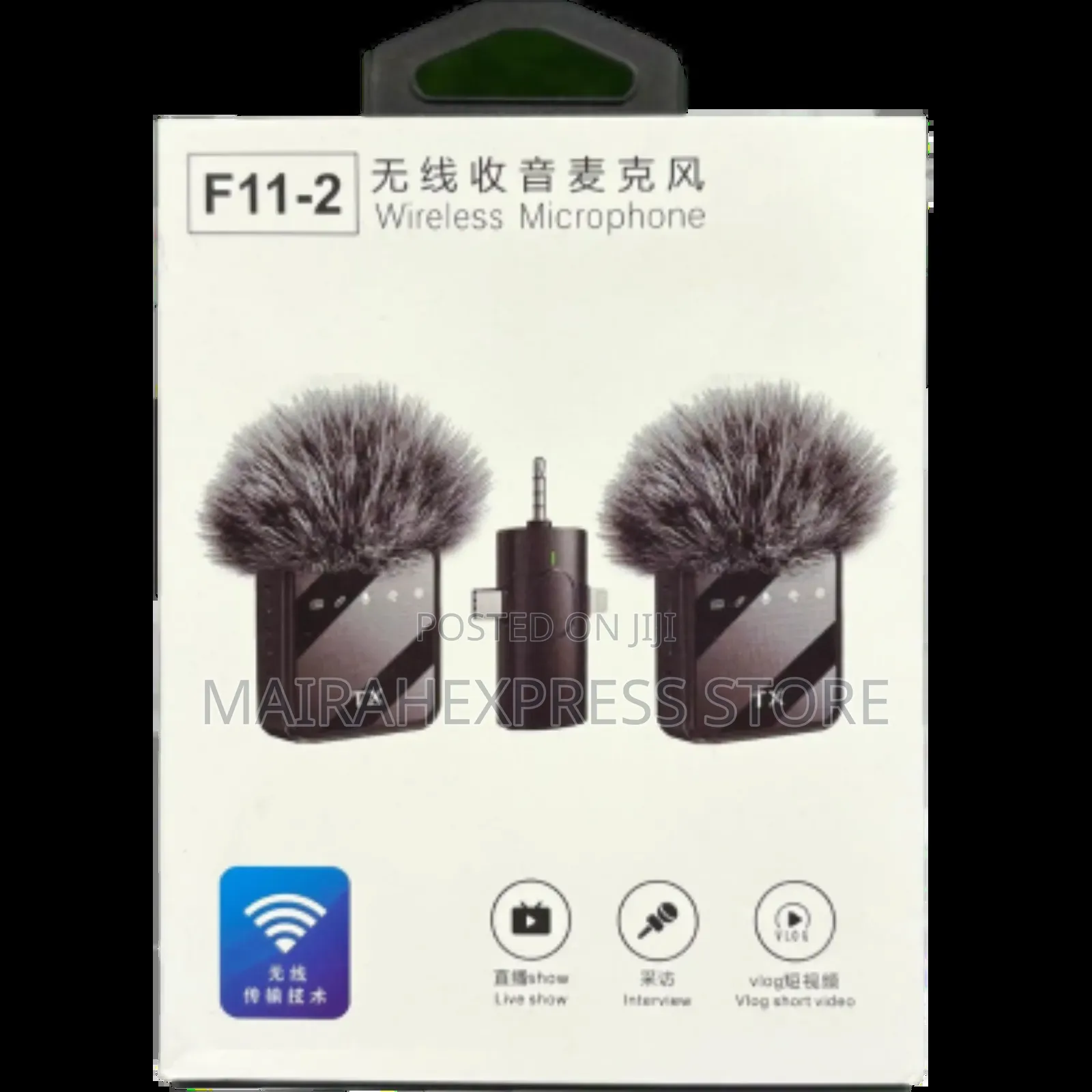F11-2 3in1 Wireless Microphone, Noise Cancellation Wireless Mic