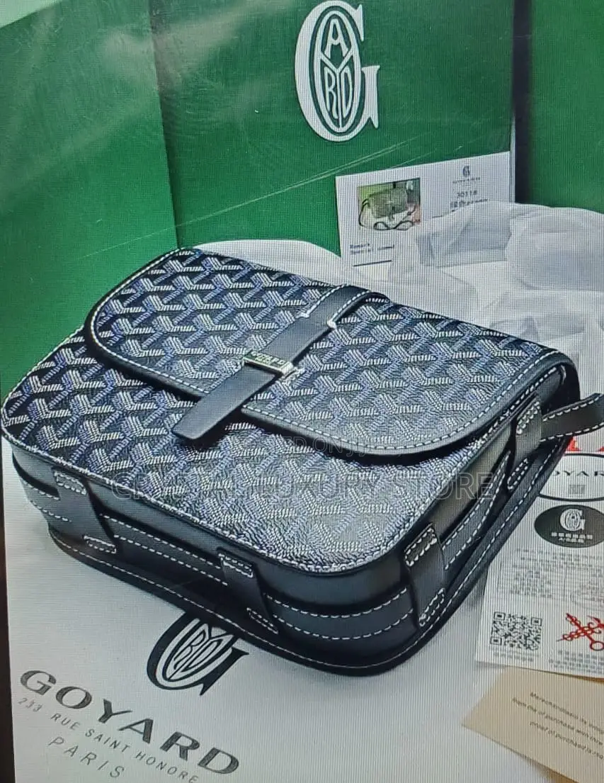 Goyard Quality Luxury Men Genuine Leather Cross Bag