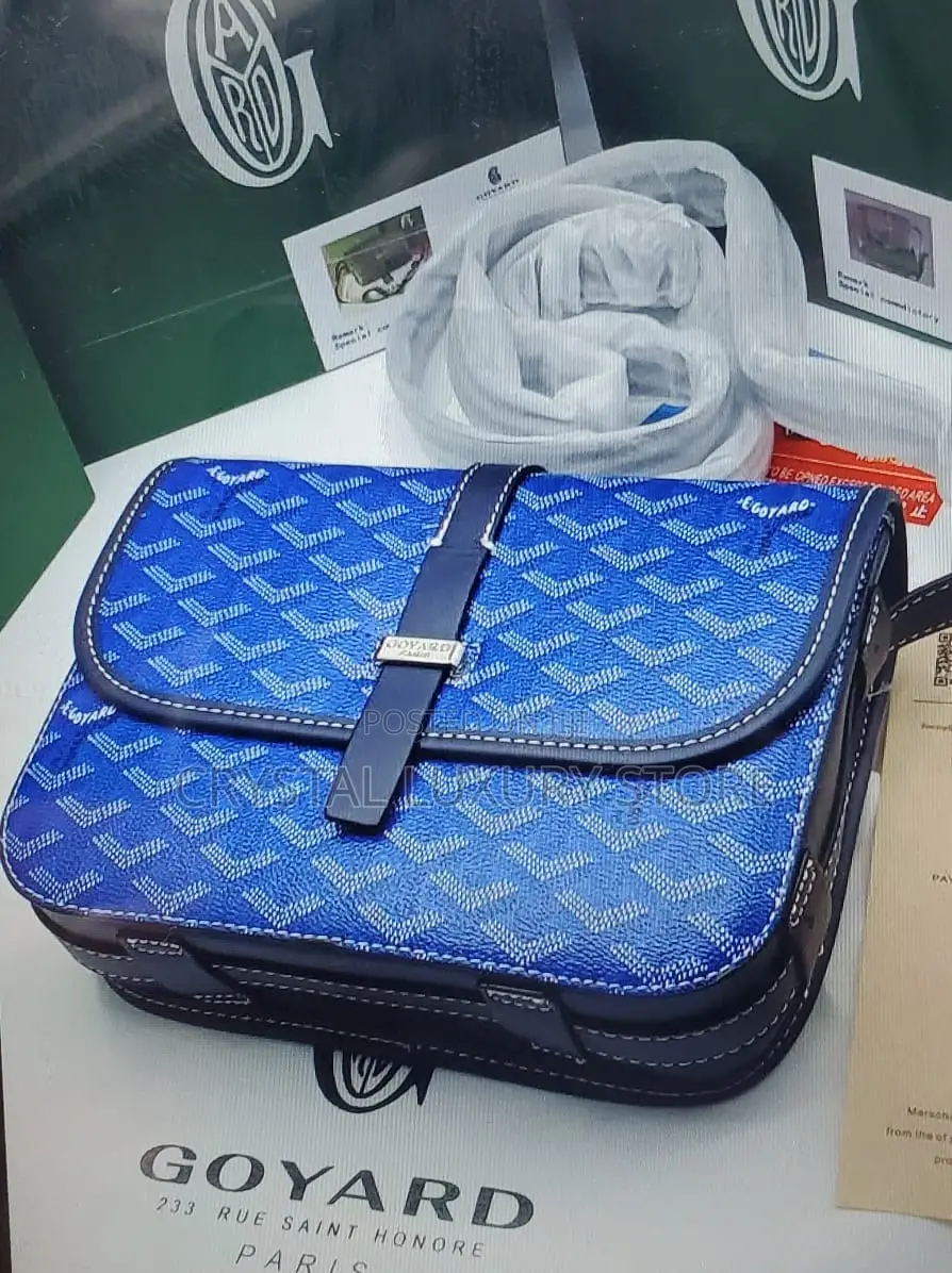 Goyard Quality Luxury Men Genuine Leather Cross Bag