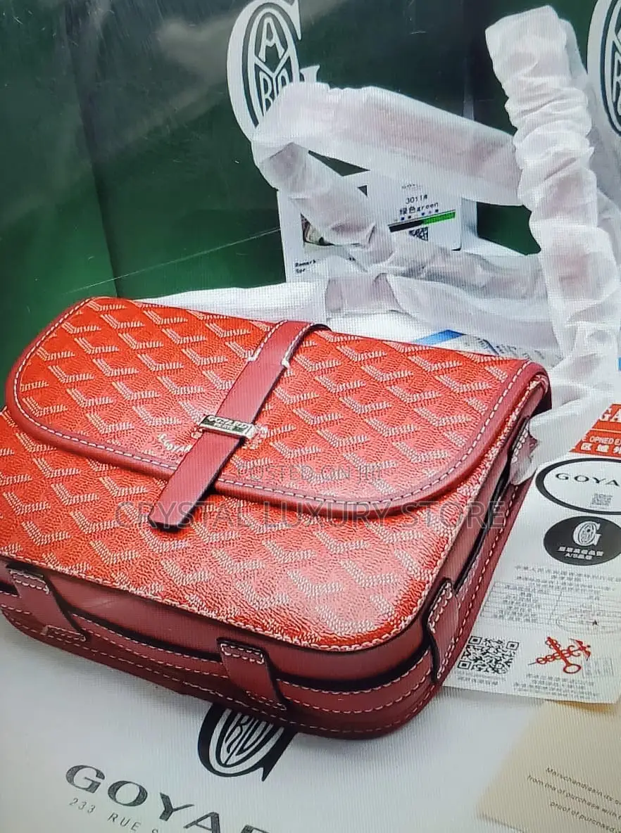Goyard Quality Luxury Men Genuine Leather Cross Bag