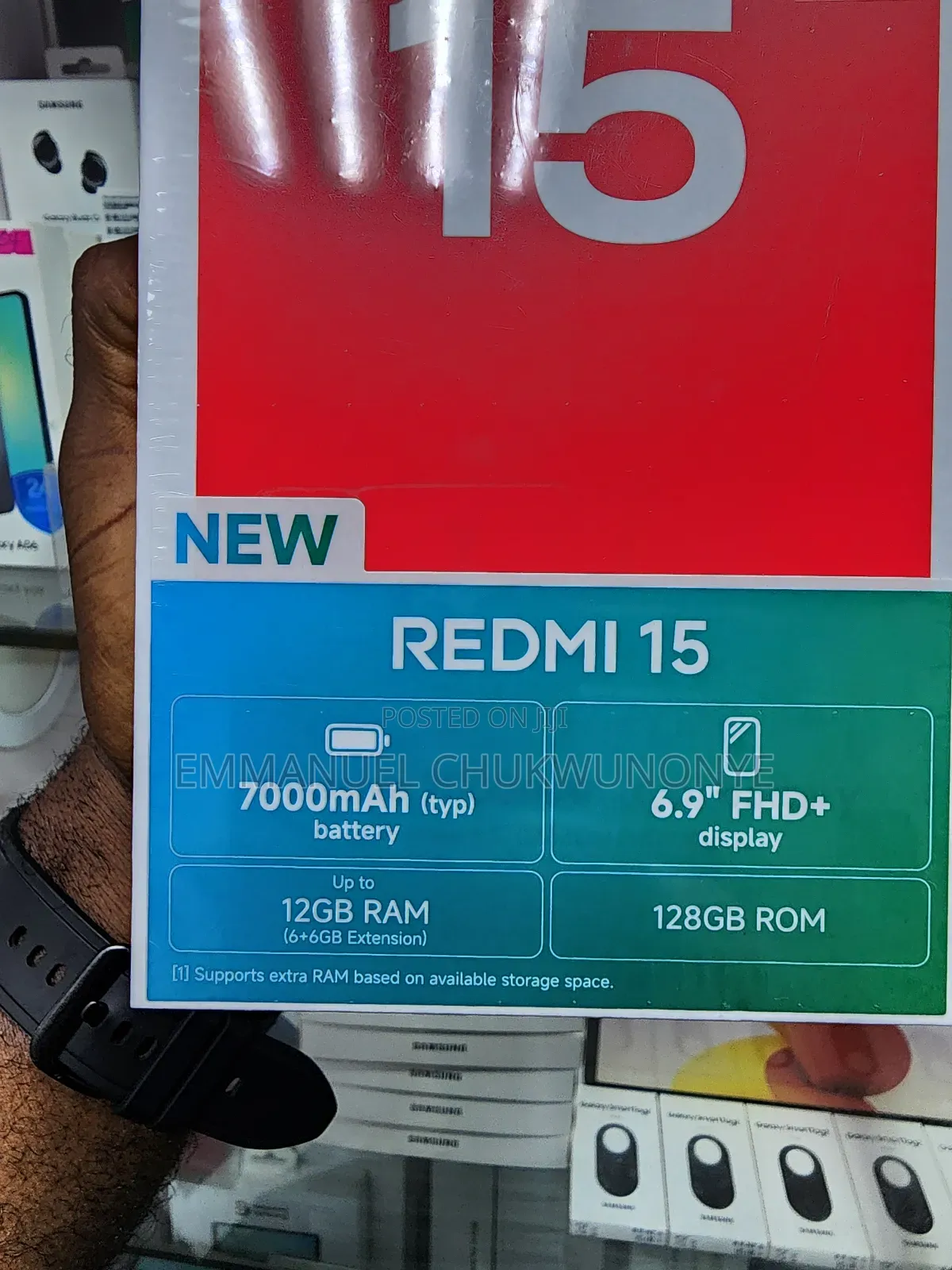 New Xiaomi Redmi 15 128 GB Black