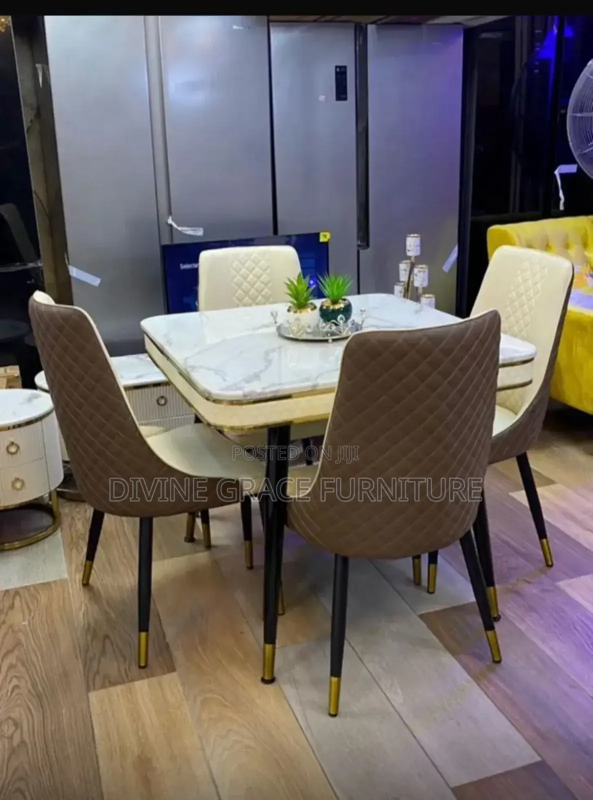 Marble Dining Table Set