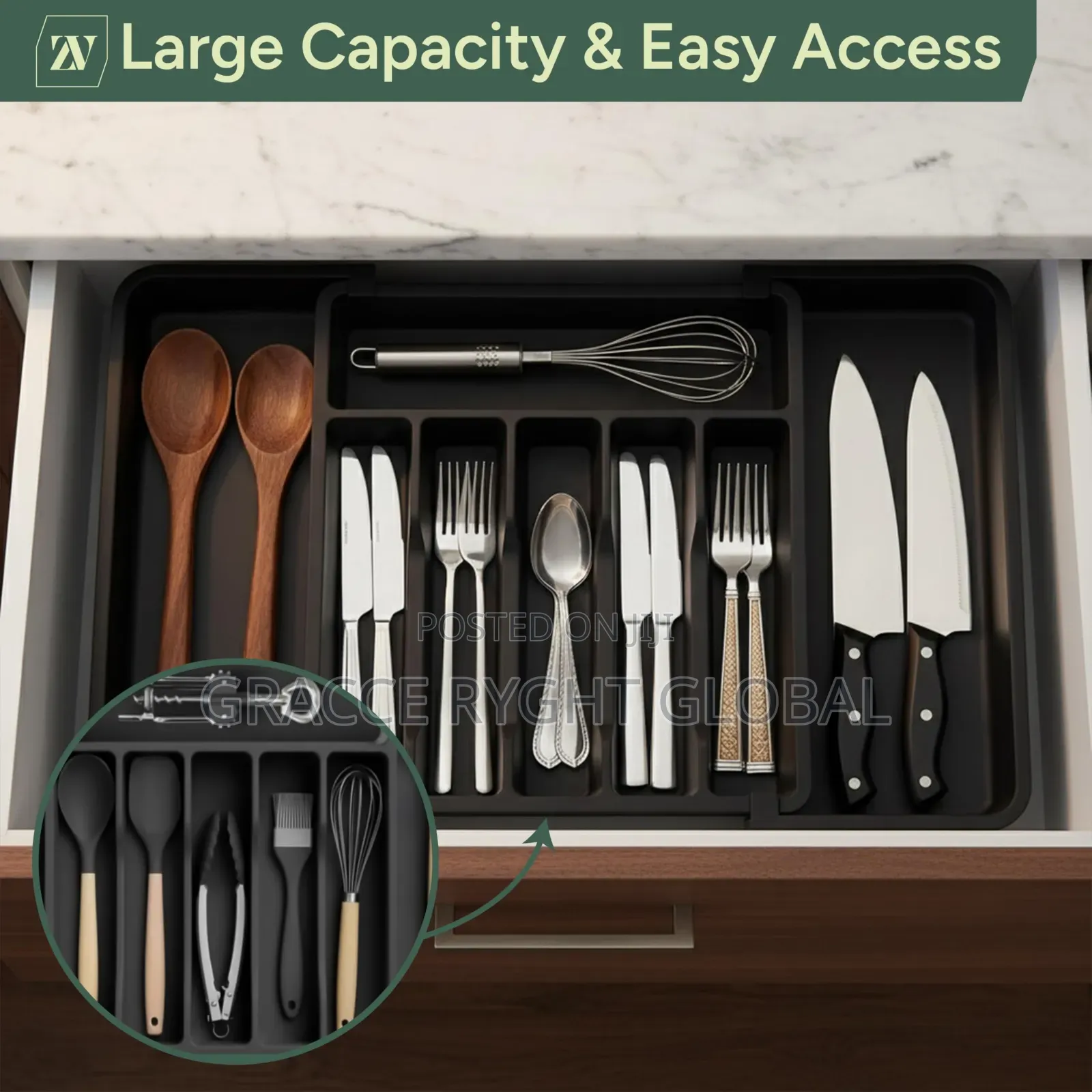Expandable Cutlery Drawer Organizer