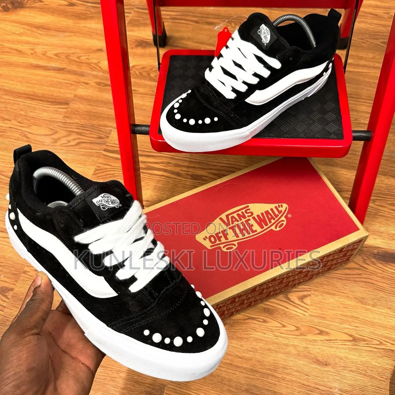 Original Vans Knu Skool Pearls-black Sneakers