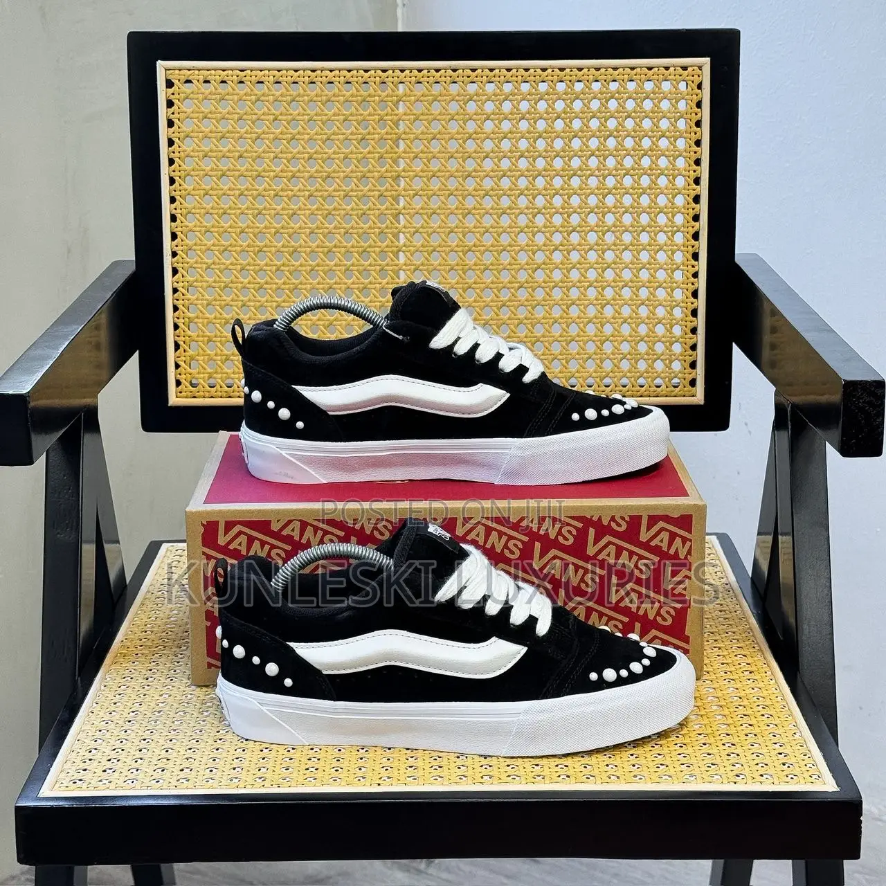 Original Vans Knu Skool Pearls-black Sneakers