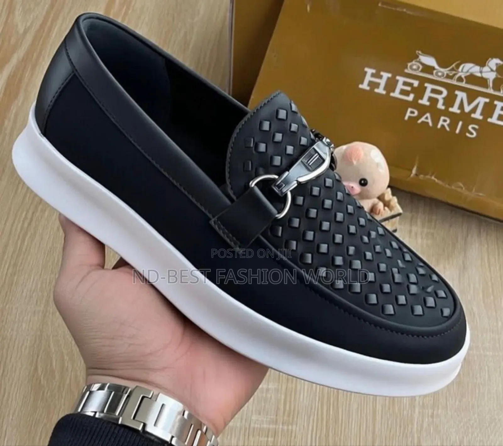 Men's Luxury White Sole Shoe