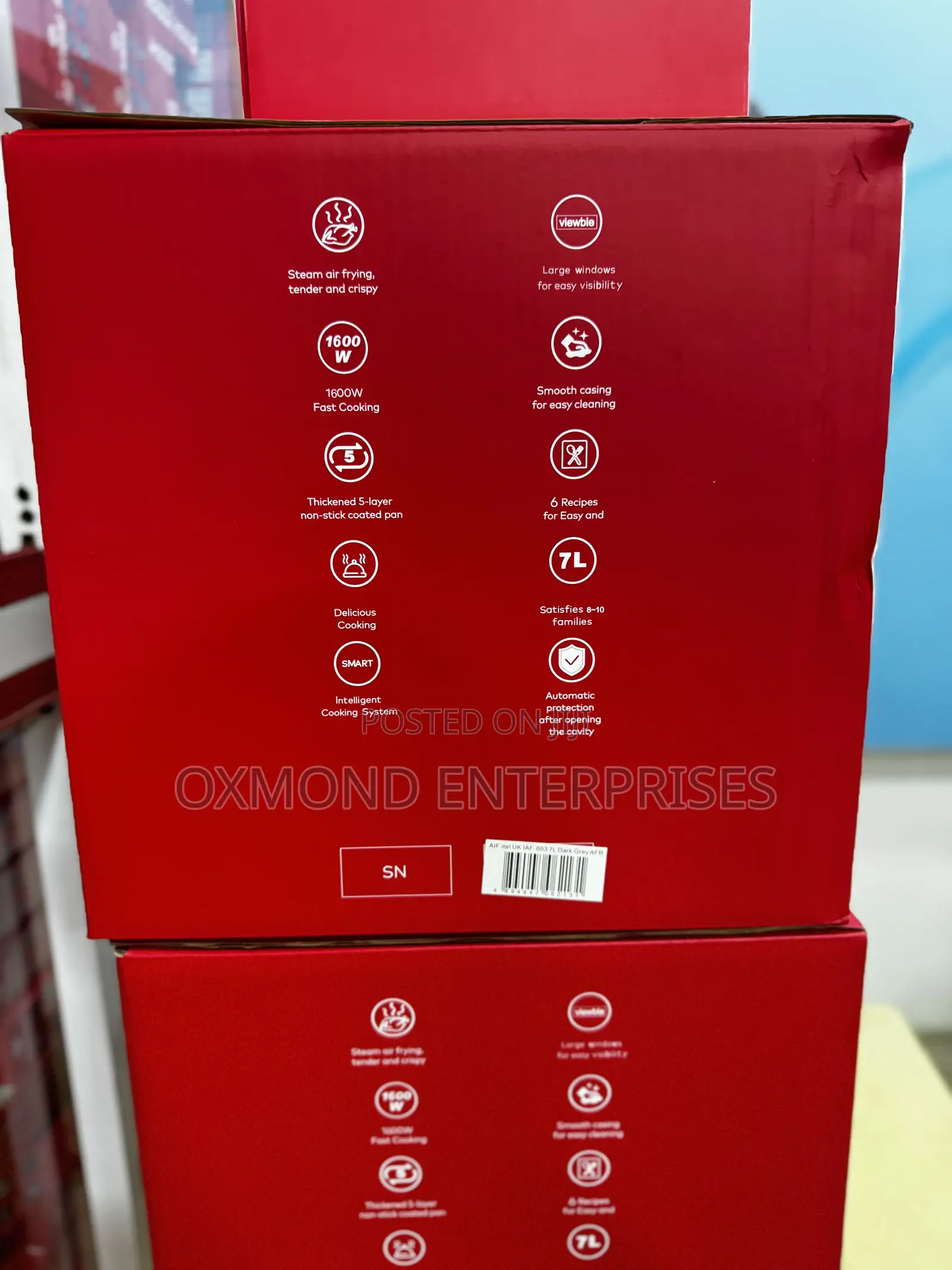 Itel 7liters Airfryer