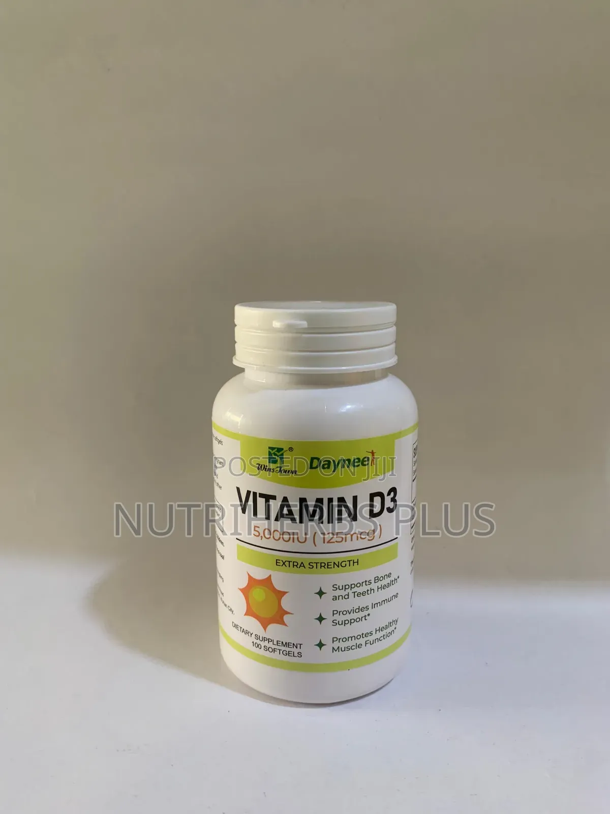Wins Town Vitamin D3 Softgel:For Bone Teeth Health
