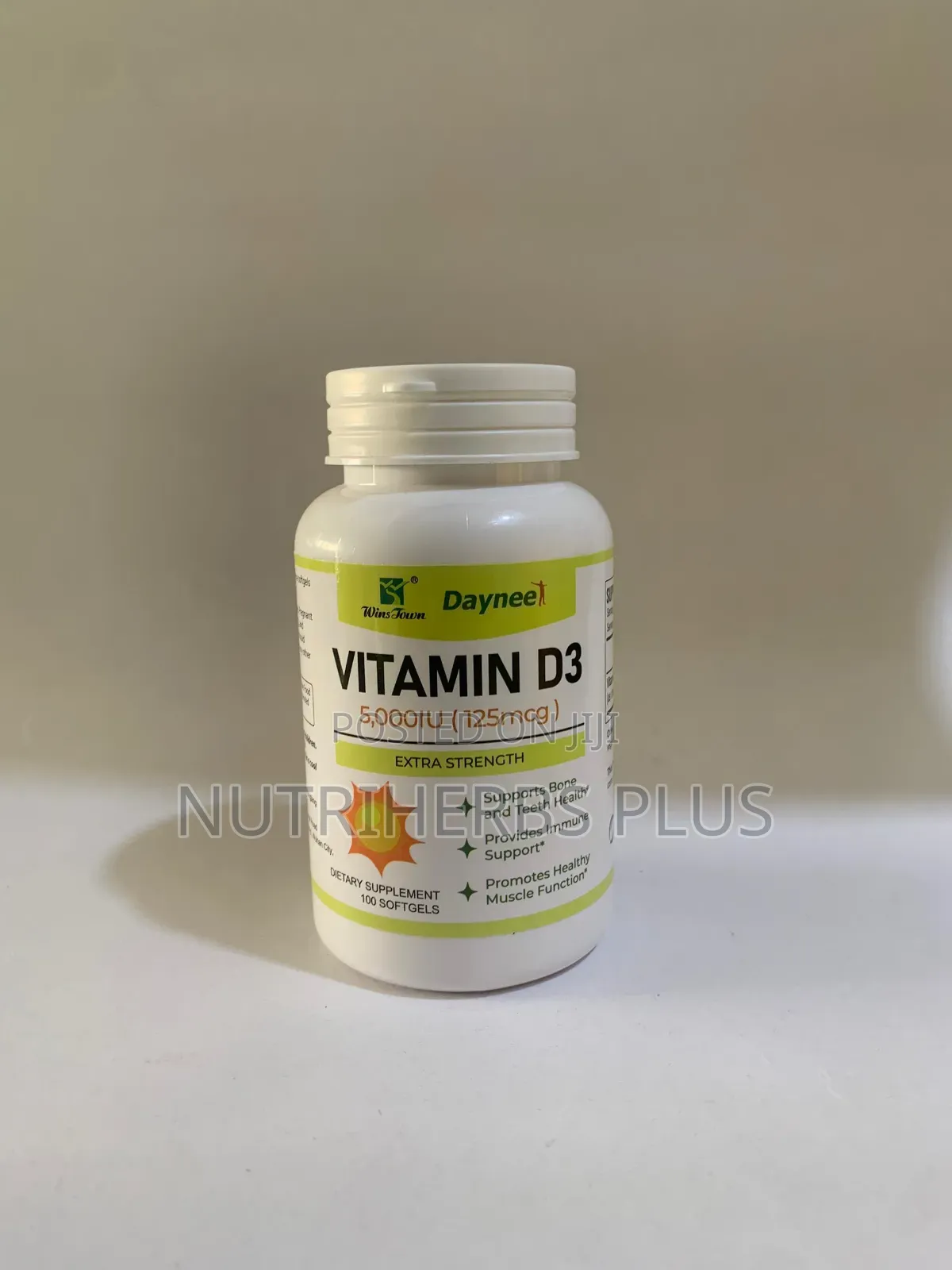Wins Town Vitamin D3 Softgel:For Bone Teeth Health
