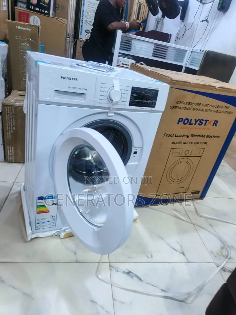 7kg Polystar White Front Load Wash System