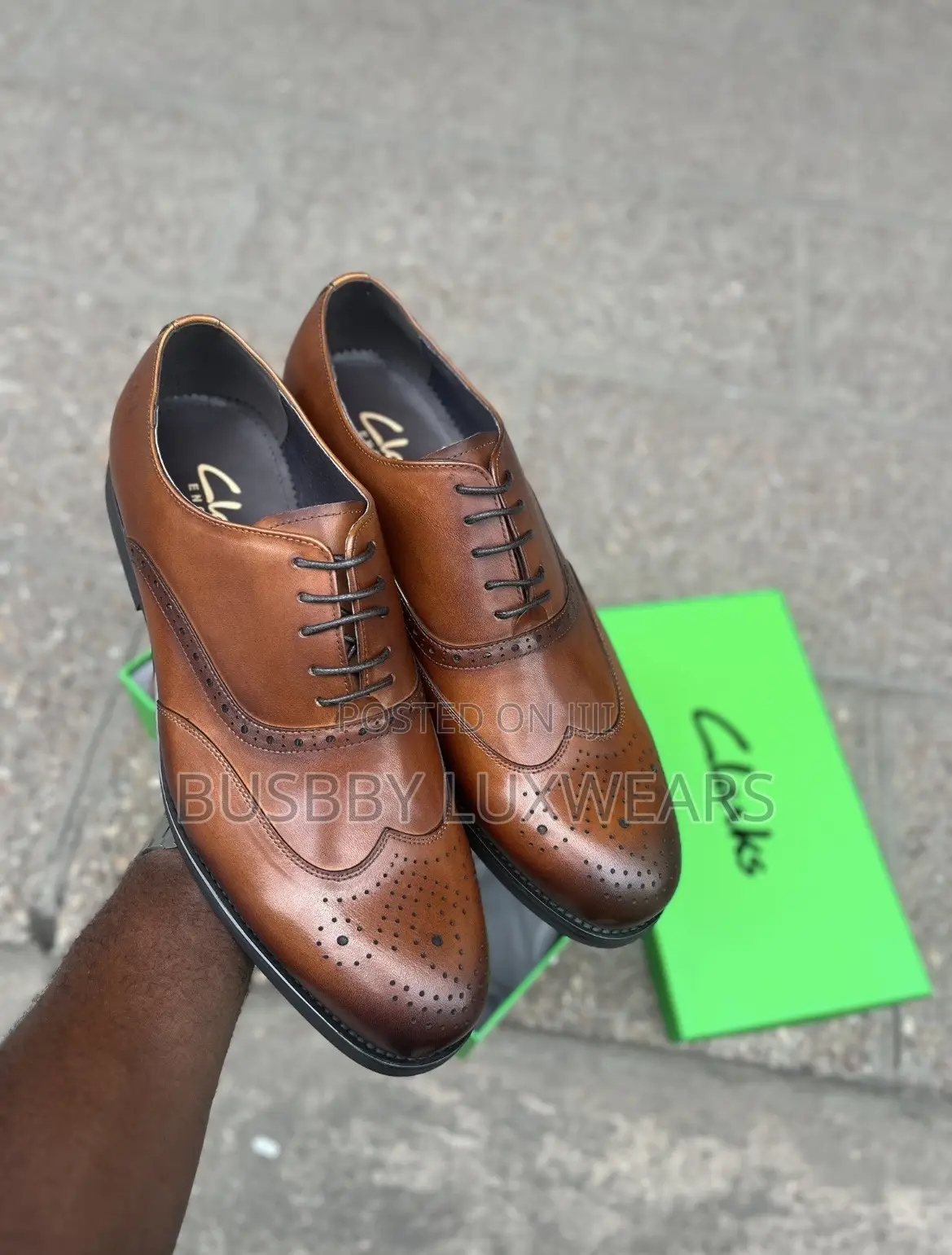 Clark’S Leather Lace-up Brogues Formal Shoe