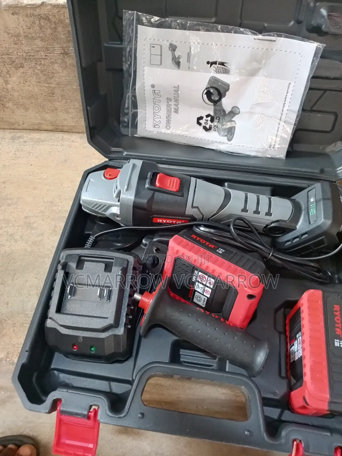 Ryota 18v Cordless Angle Grinder Kit. Ke