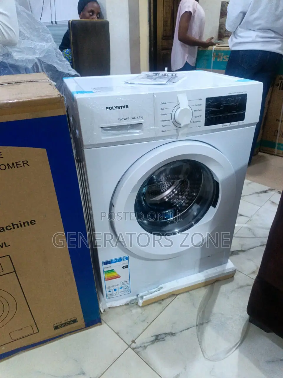 Pv-Twf7-1w Polystar White Front Load System