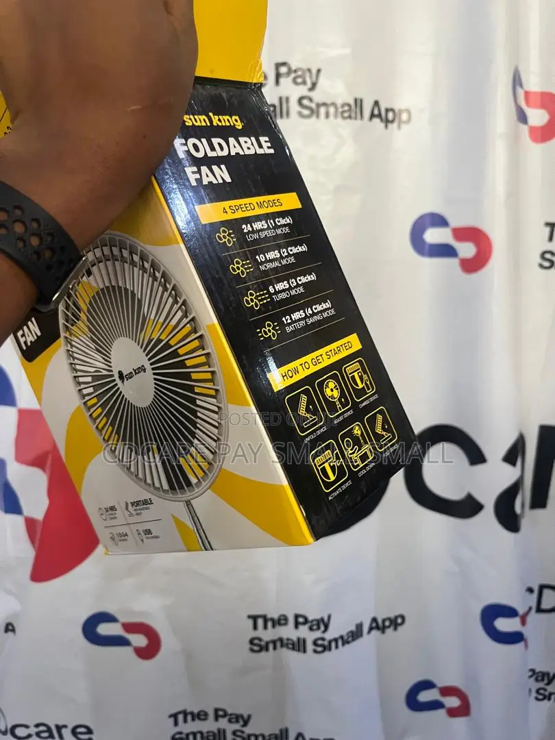 Pay Small Small Sun King Foldable Rechargeable Fan on Cdcare.App