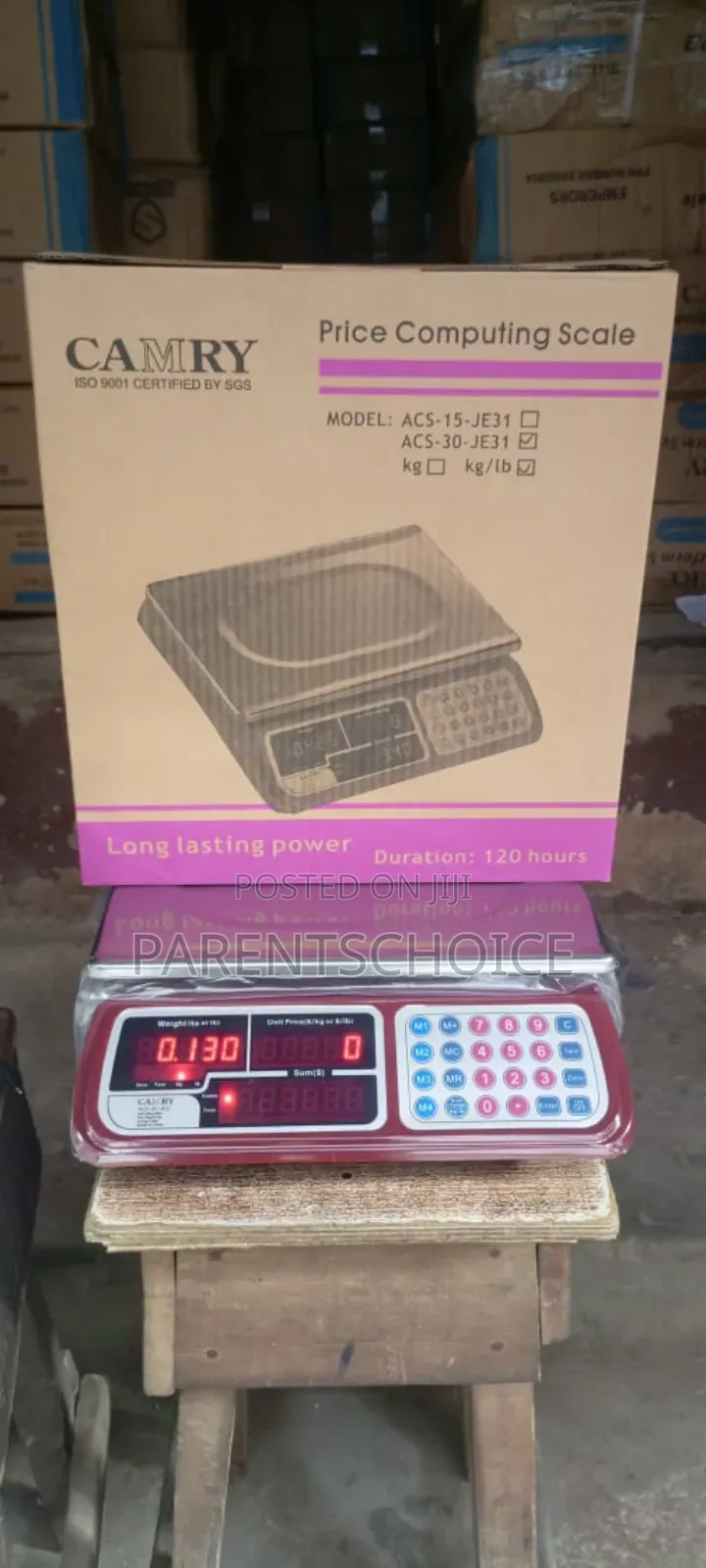 Camry Acs-30-je11 30kg Digital Weighing Scale