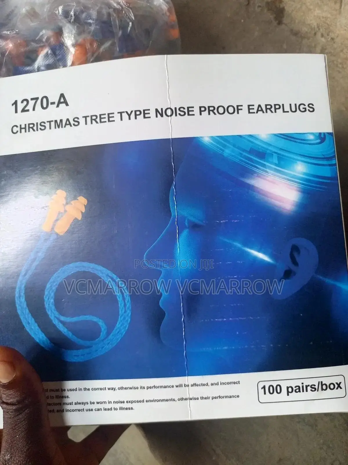 1270-a Christmas Tree Type Noise Proof Earplugs,