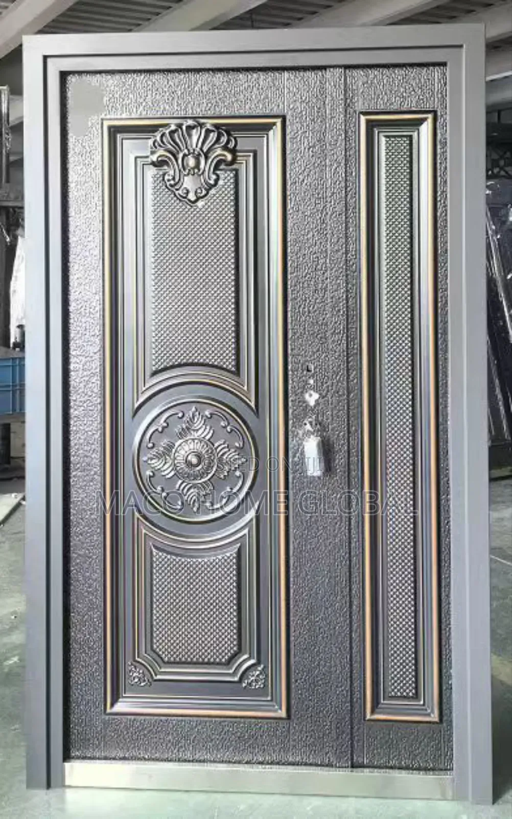 4ft By7ft Copper Cast Door Back and Front Design