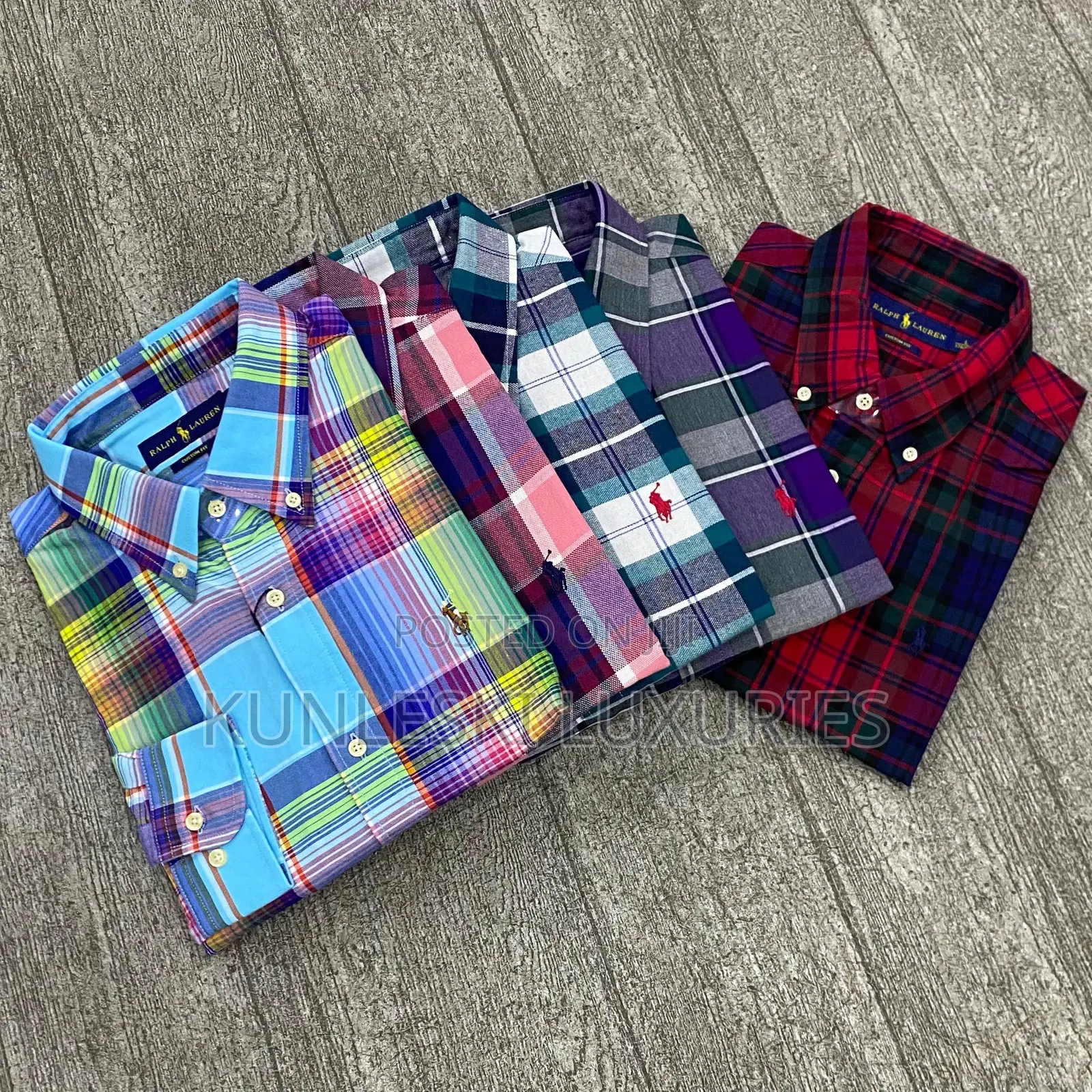 Original Polo Ralph Lauren Men Checkers Shirt Collections