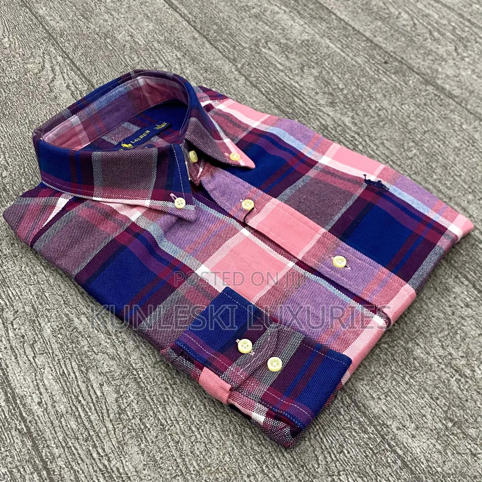 Original Polo Ralph Lauren Men Checkers Shirt Collections