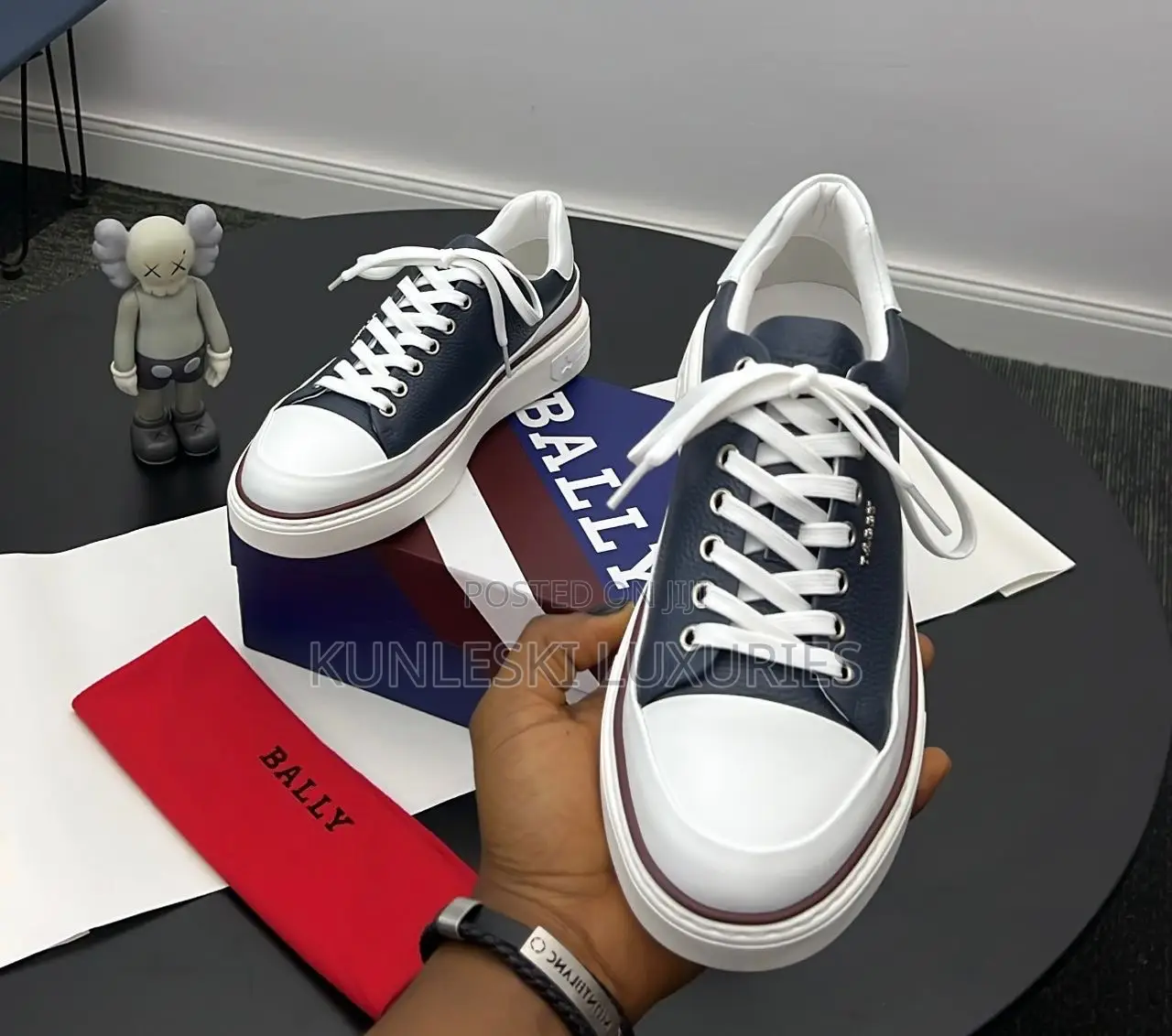 Original Bally Maily Low Top Leather Men Sneakers
