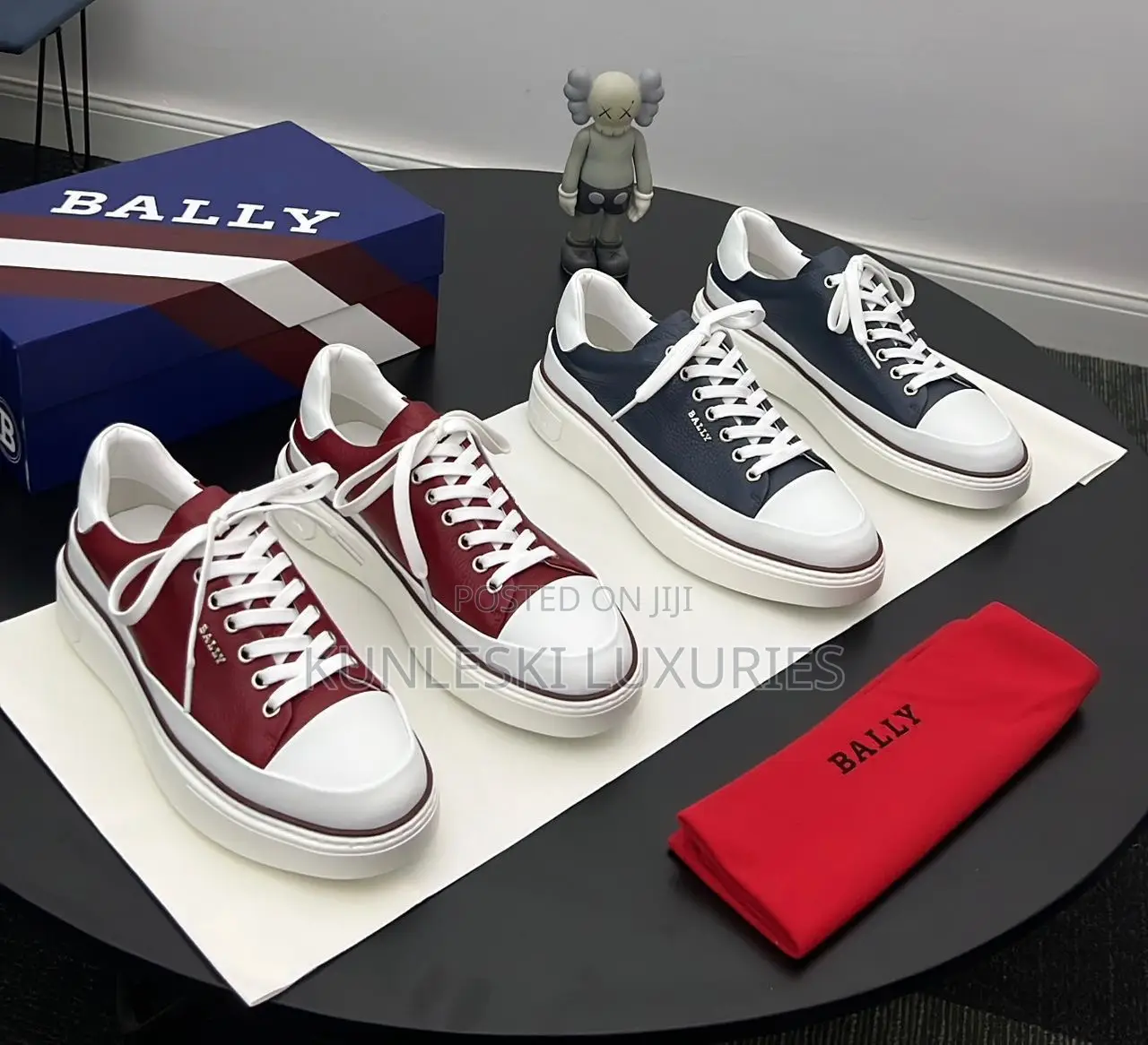 Original Bally Maily Low Top Leather Men Sneakers
