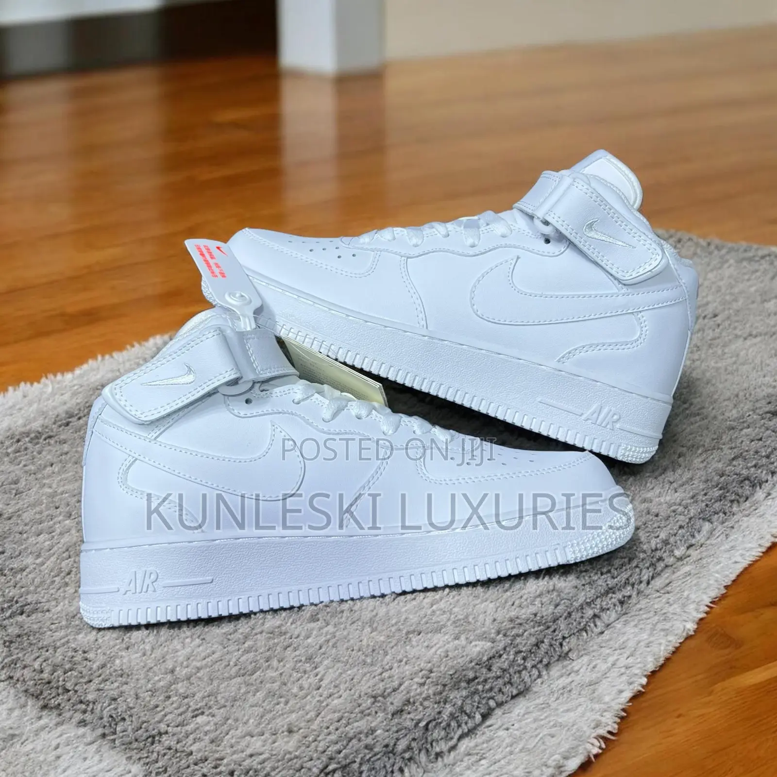 Original Nike Air Force 1 Triple White High-top Sneakers