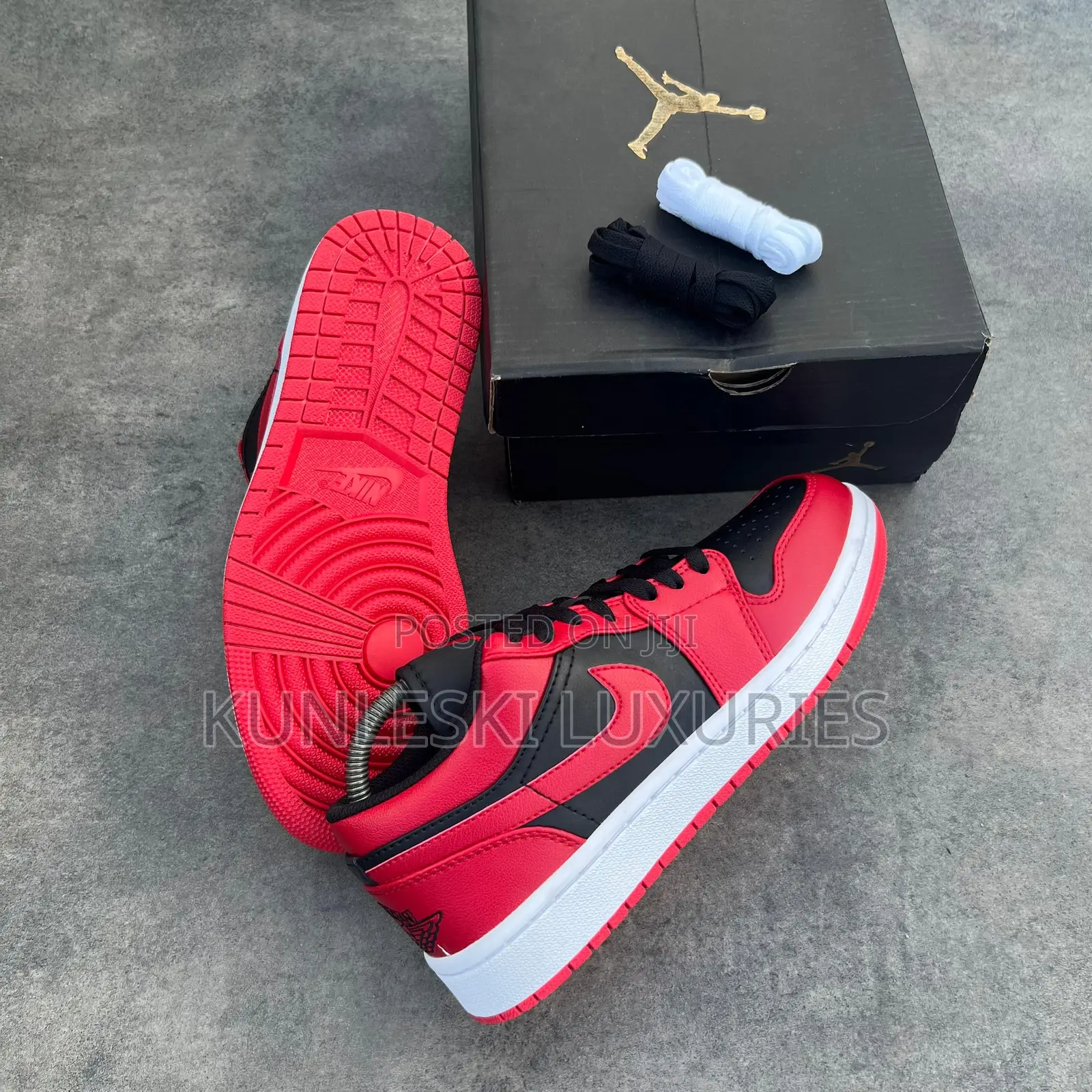 Original Nike Air Jordan 1 Low Reverse Bred Sneakers