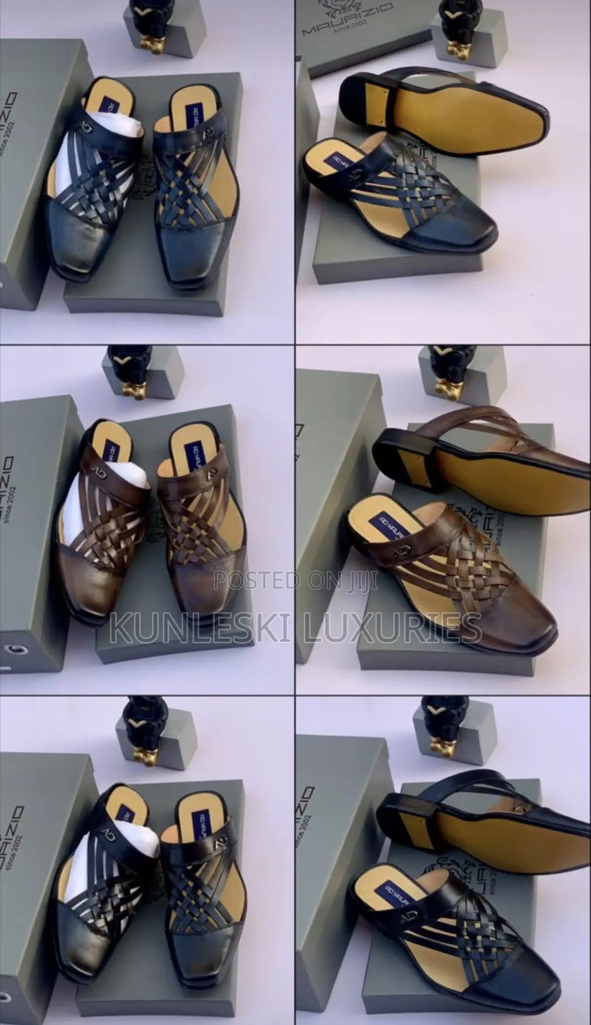 Original Ad Maurizio Men Leather Half Shoe