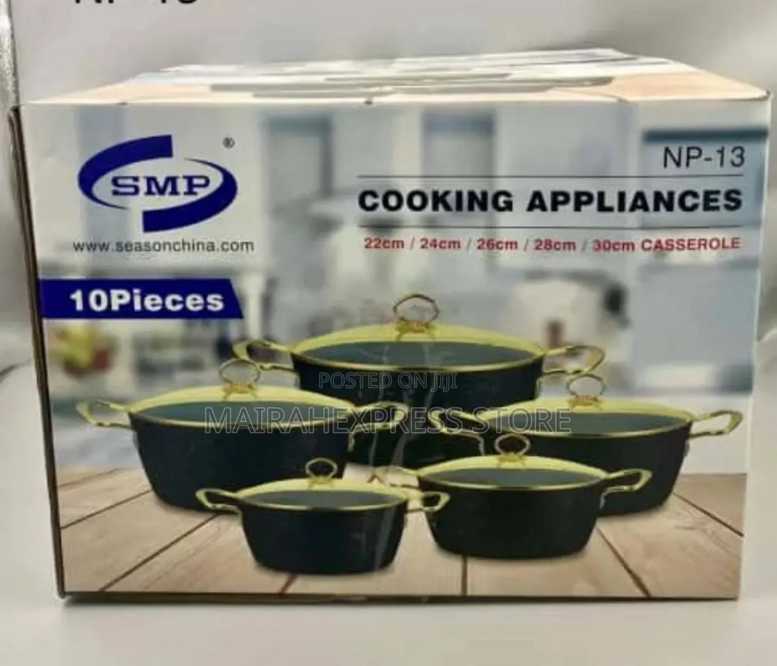 10pcs SMP Non-Stick Cookware Set (22-30cm) HMK
