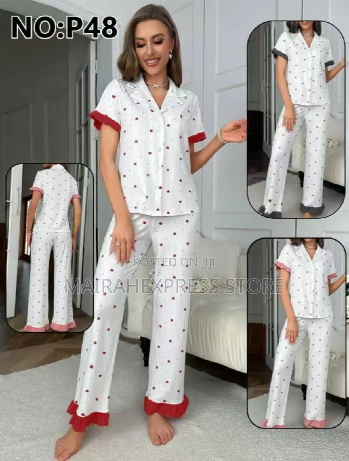 2pcs Classic Women Night Wear T361