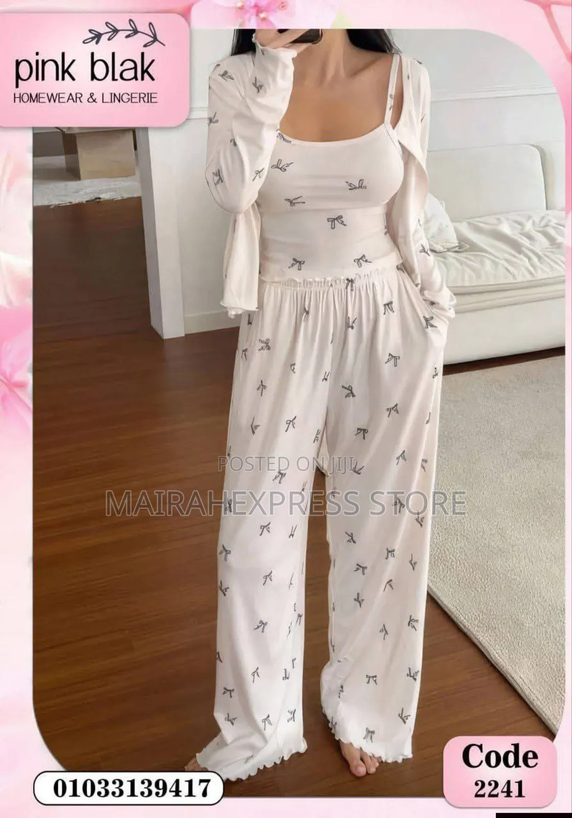 3pcs Classic Women Pyjama
