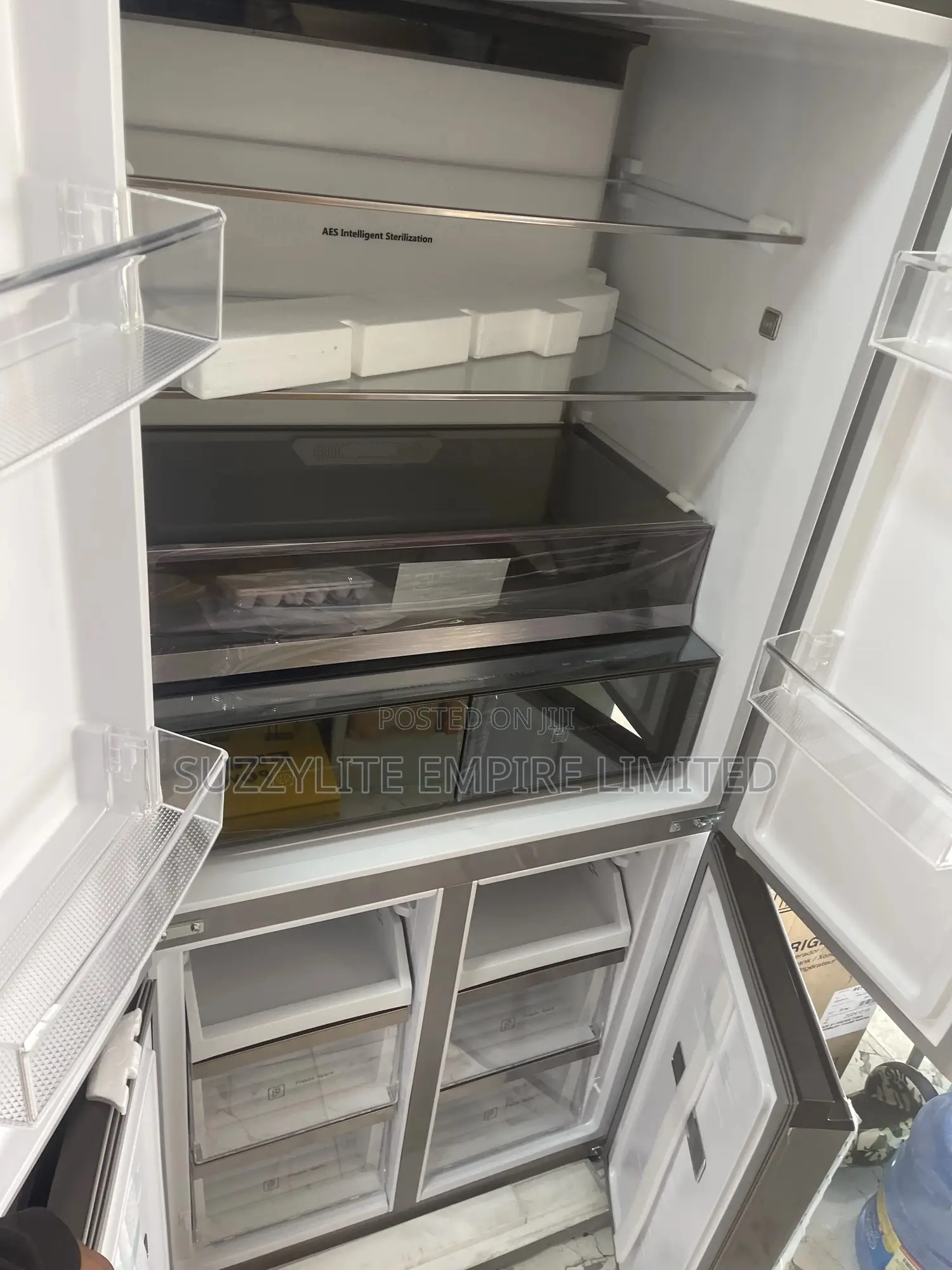 Bruhm Side By Side Refrigerator 4doors Energy Saving Fridge