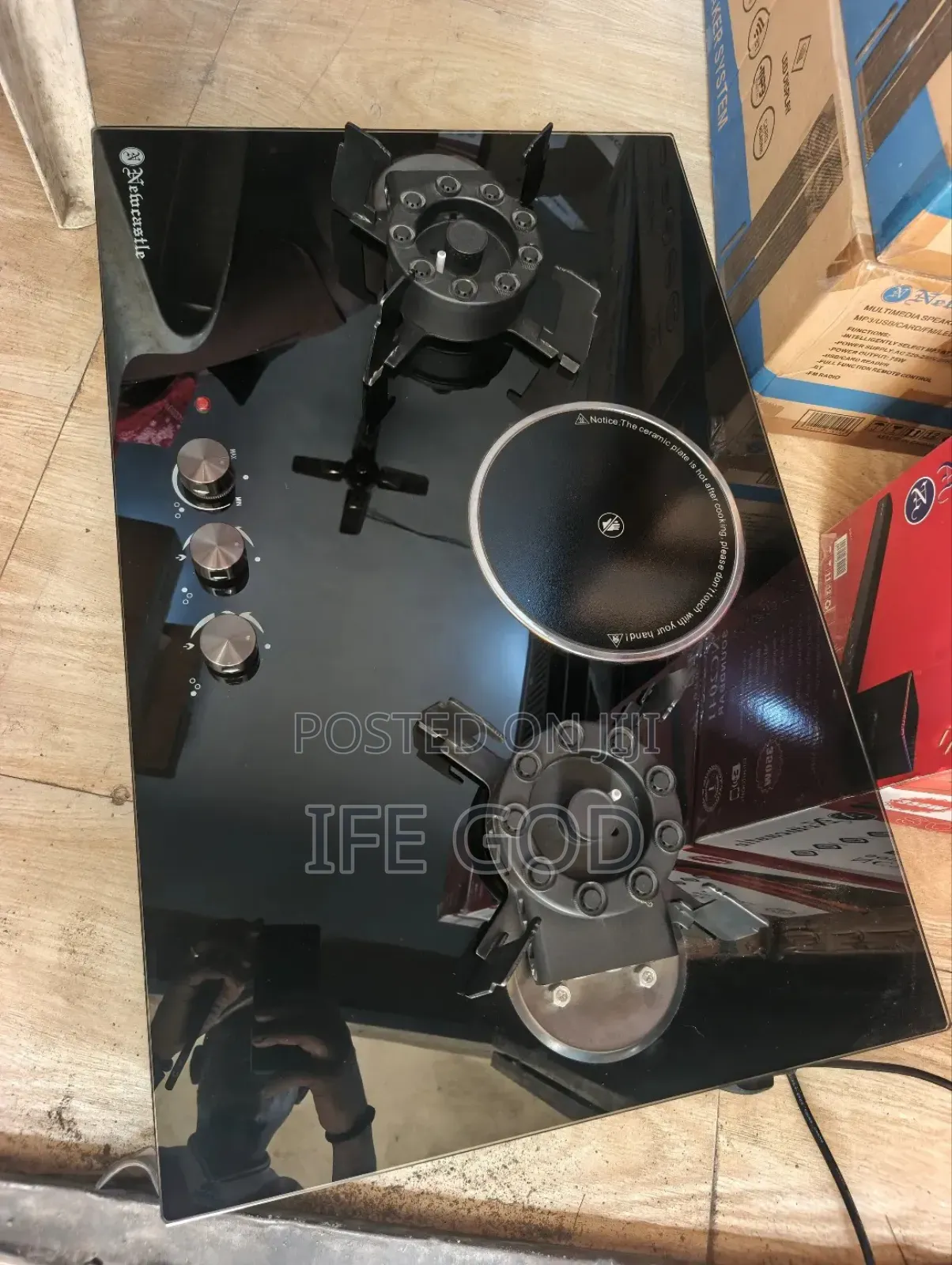 Original Newcastle Built-in Premium Luxury 2+1 Flips Up Gas Cooker