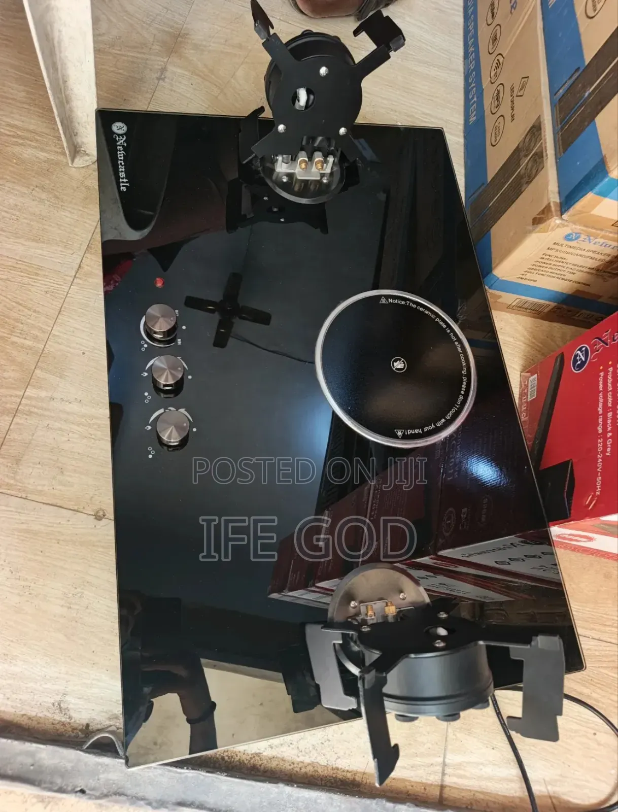 Original Newcastle Built-in Premium Luxury 2+1 Flips Up Gas Cooker