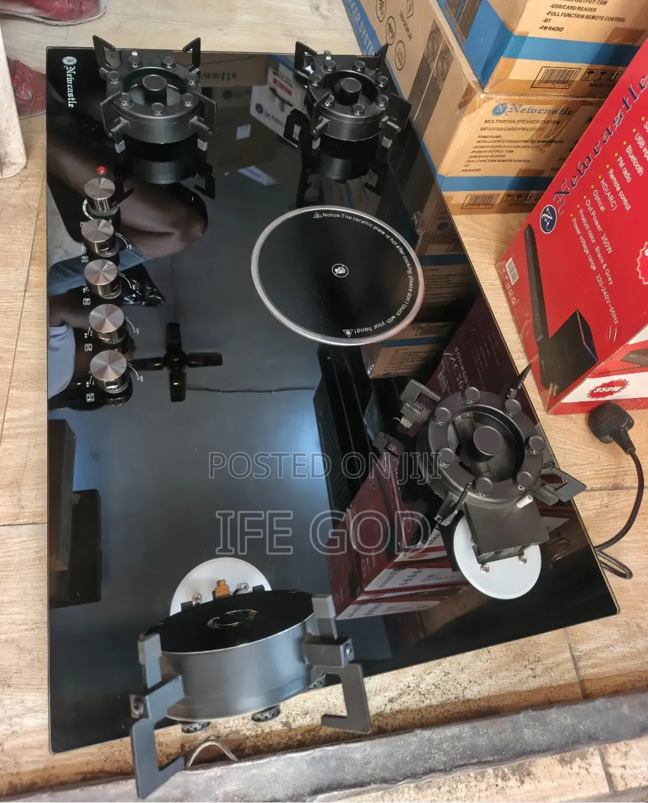 Original Quality Newcastle Built-in ( Flips Up) 4+1 Gas & Ele Cooker