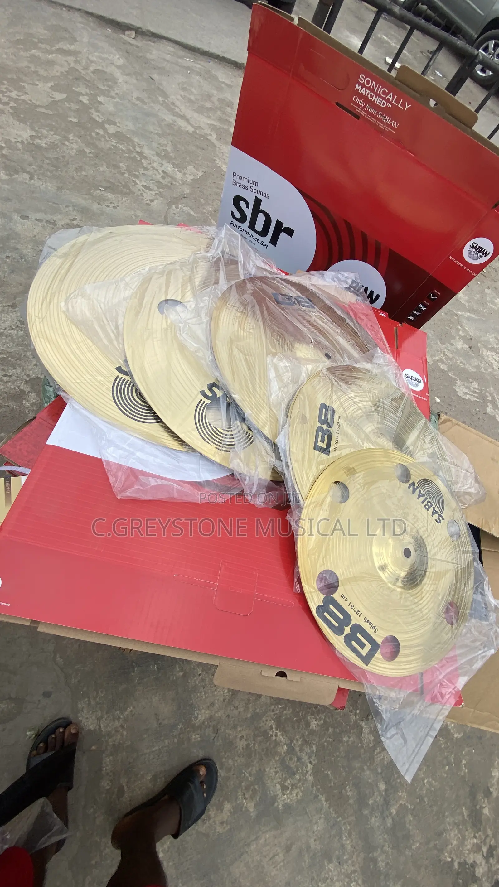 Original Sabian Cymbals Complete Set