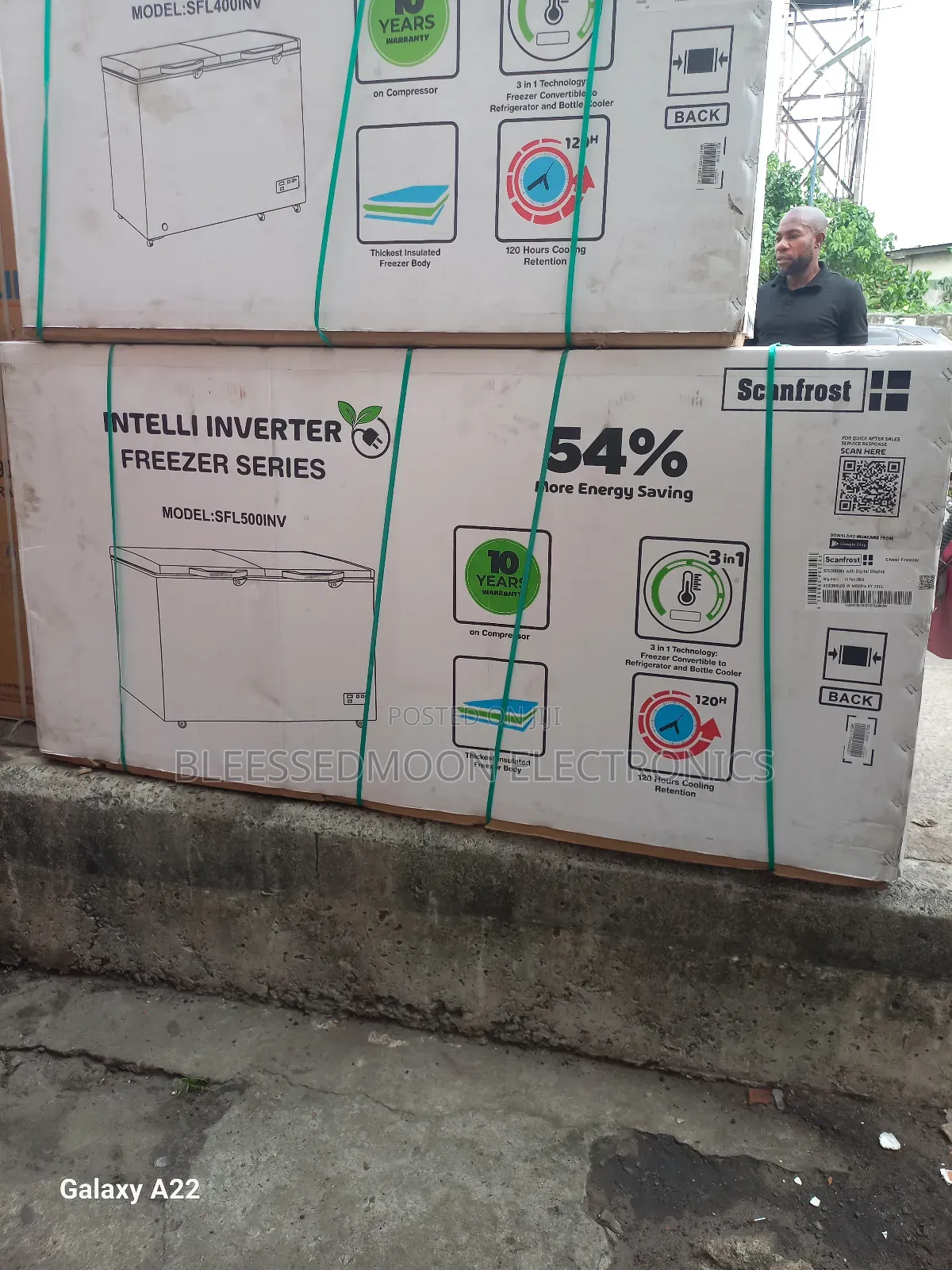 Scanfrost Inverter Chest Freezer Pick Up From 0.5kva 500liters 10yrs W