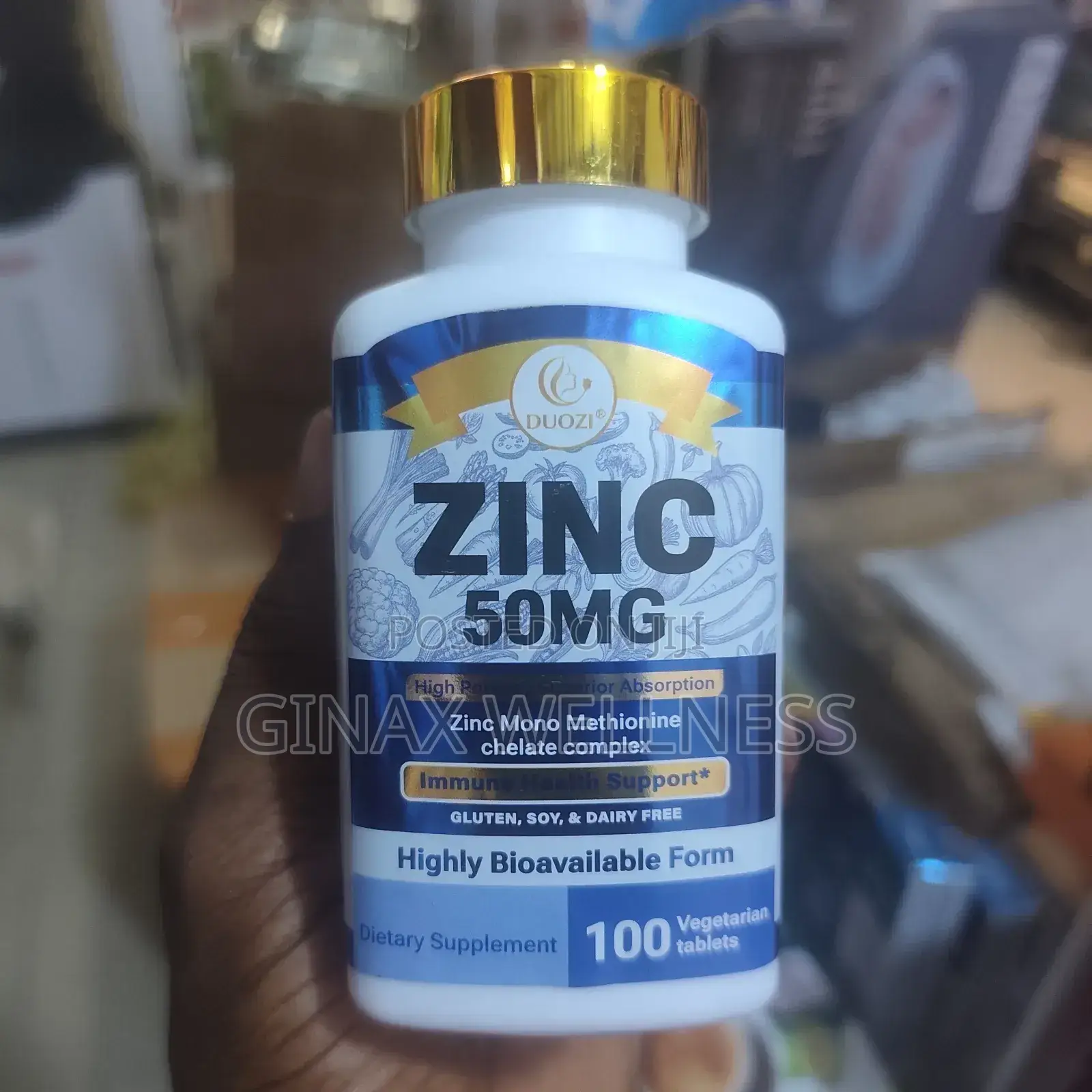 Duozi Zinc Tablets (100 Tablets, 50mg)