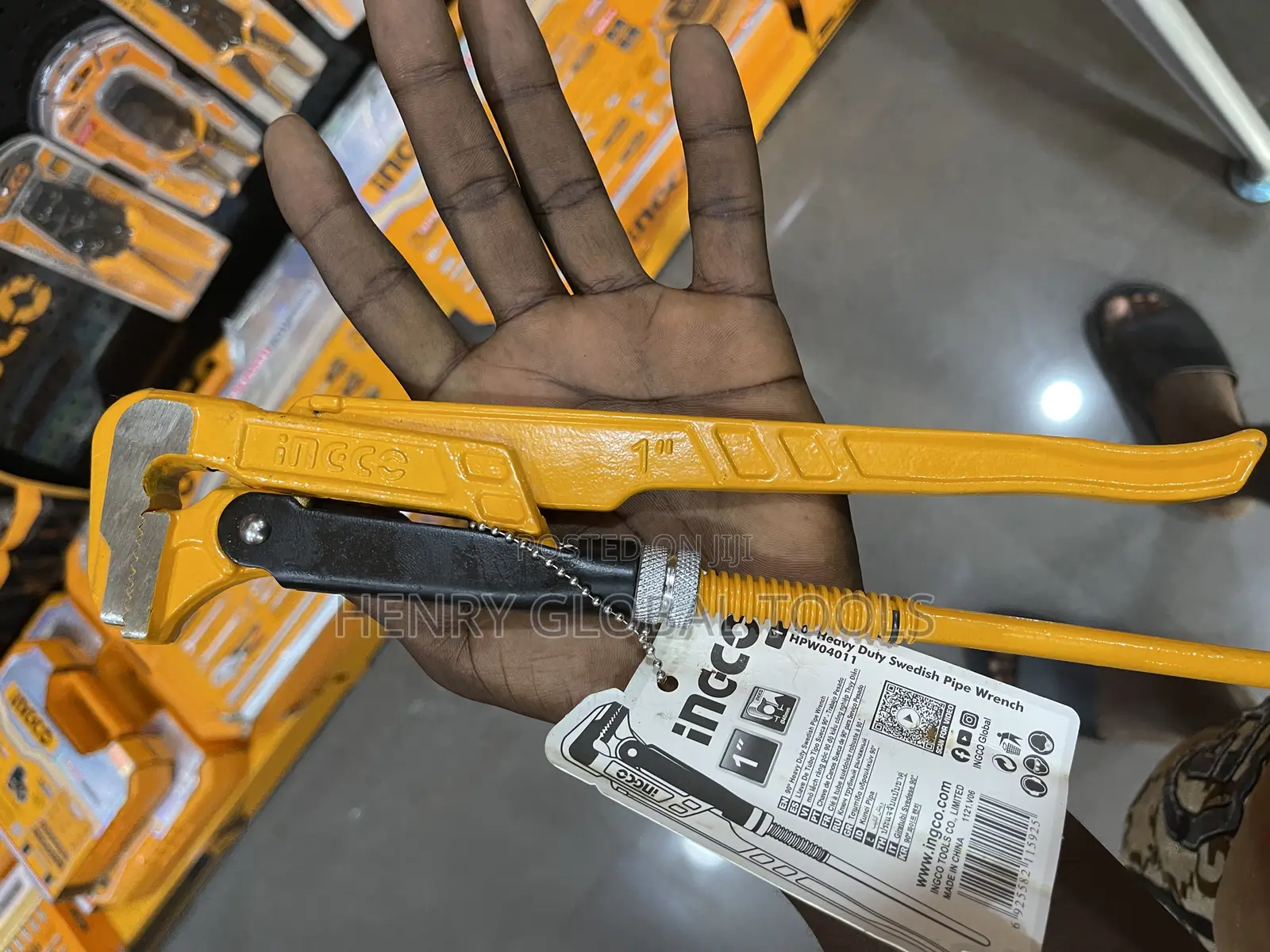 1” Ingco Swedish Pipe Wrench