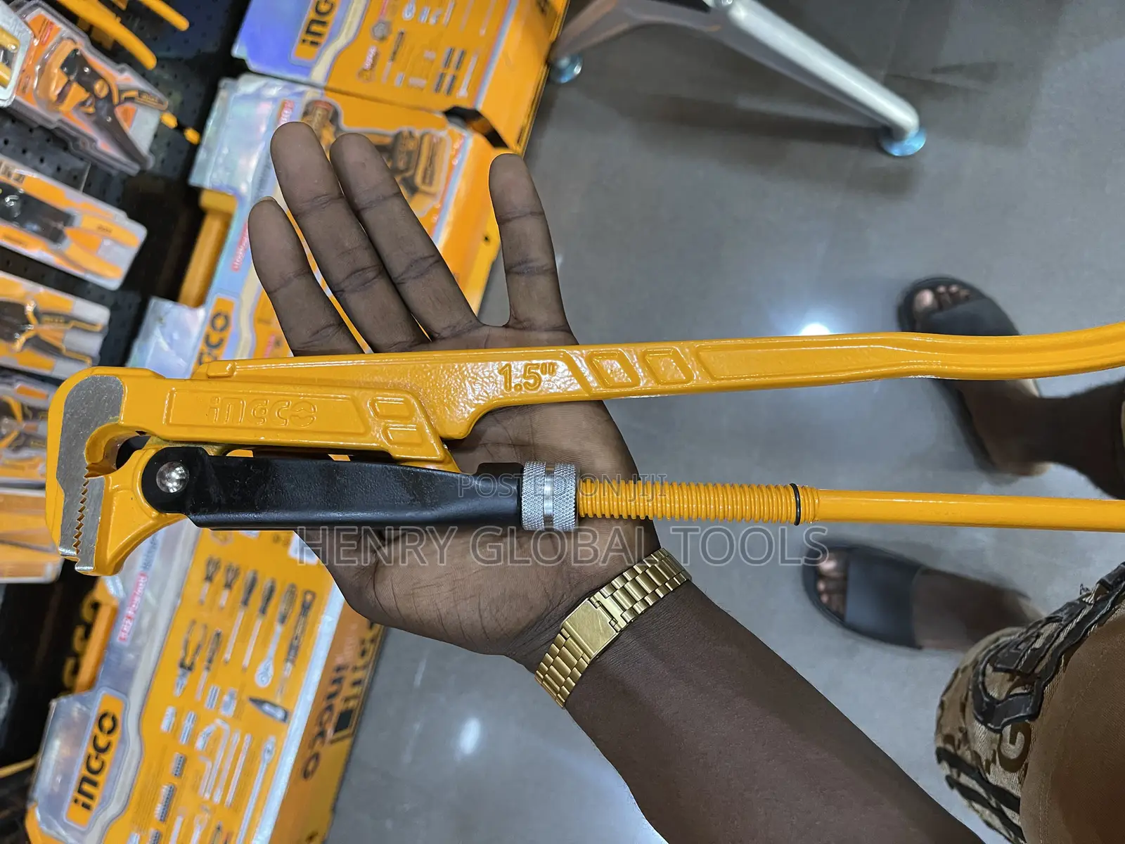 1.5” Ingco Swedish Pipe Wrench