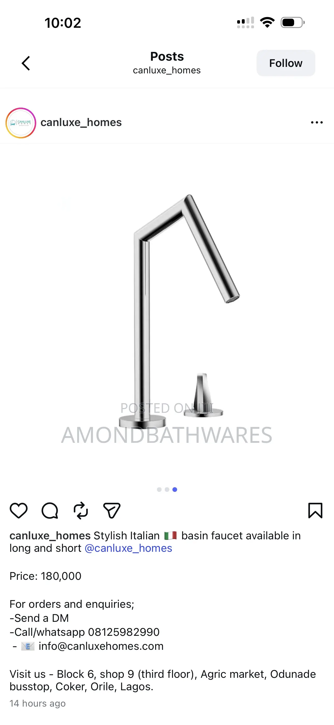 Italian Basin Faucet