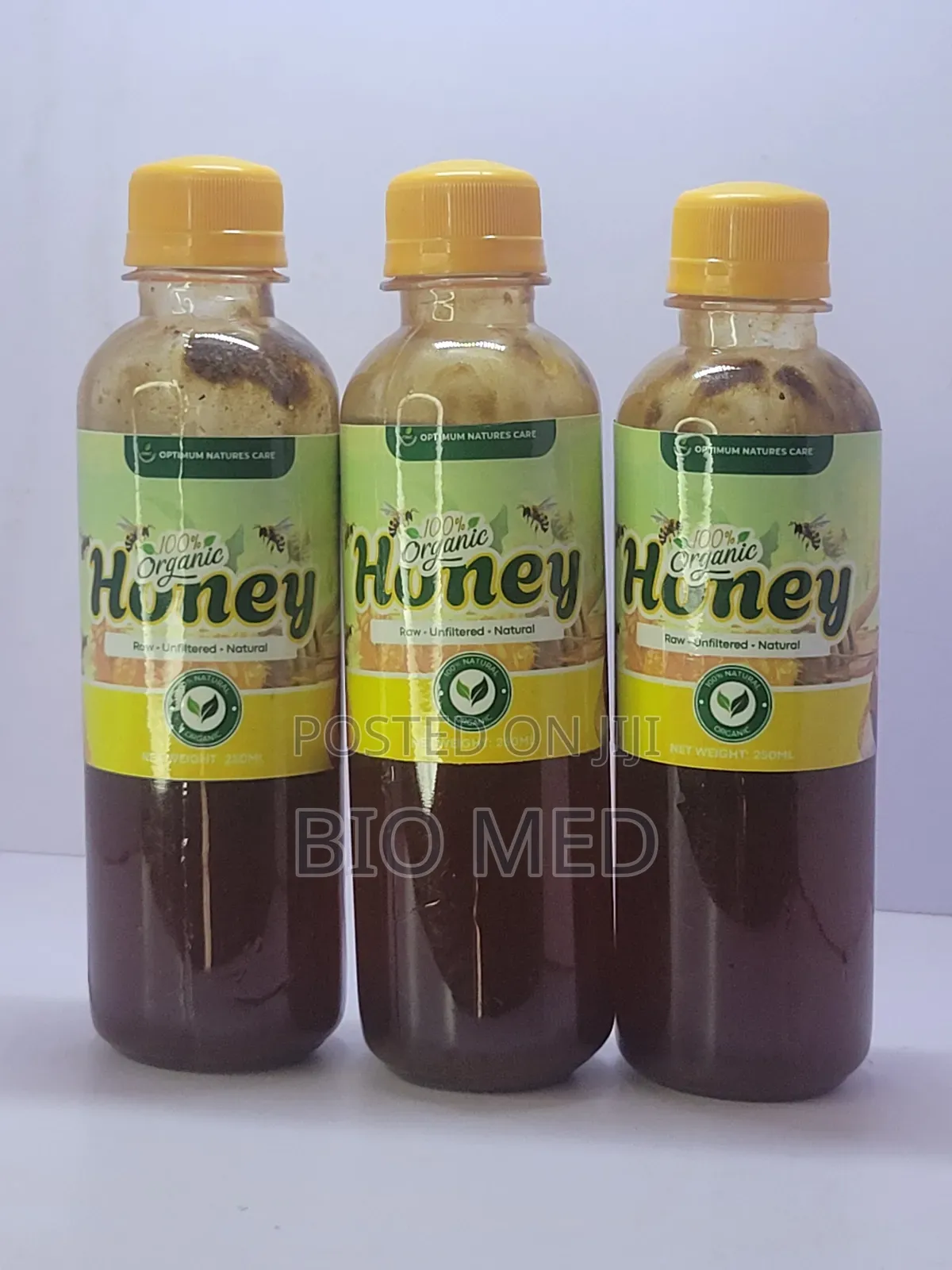 100% Organic Raw Honey (250ml) – Natural, Unfiltered Pure