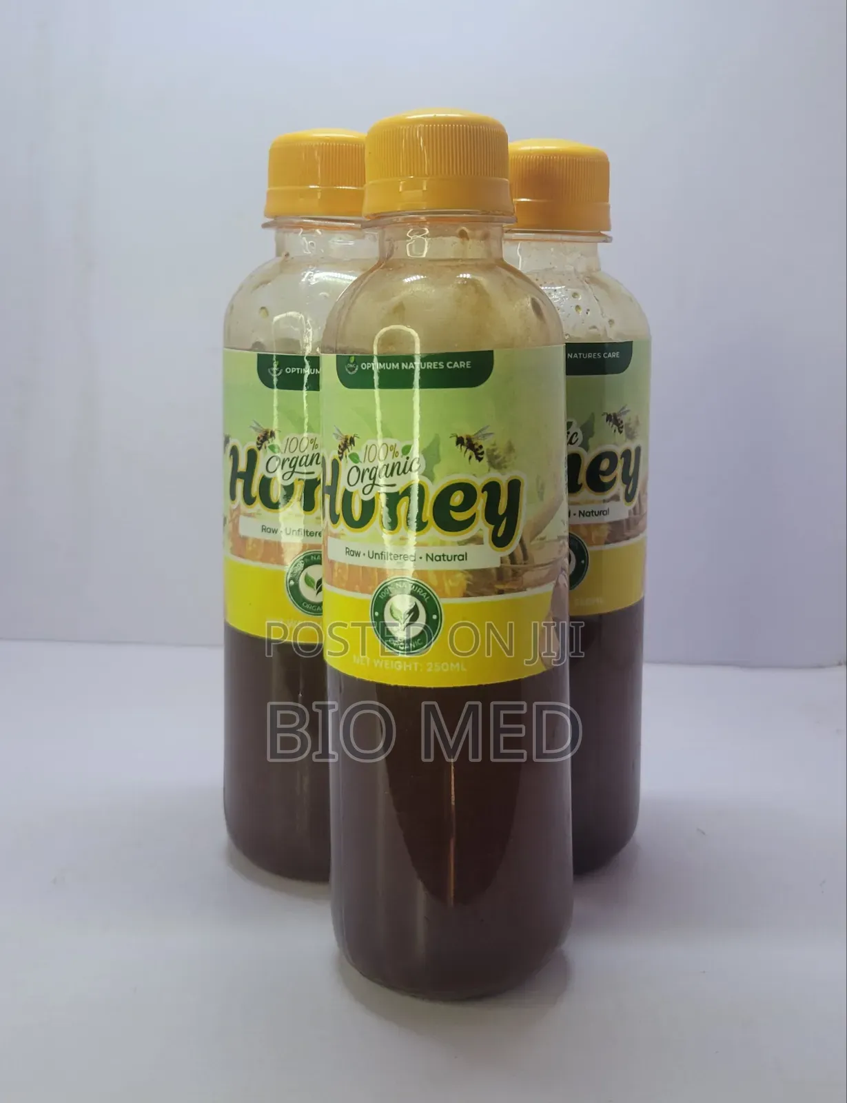 100% Organic Raw Honey (250ml) – Natural, Unfiltered Pure