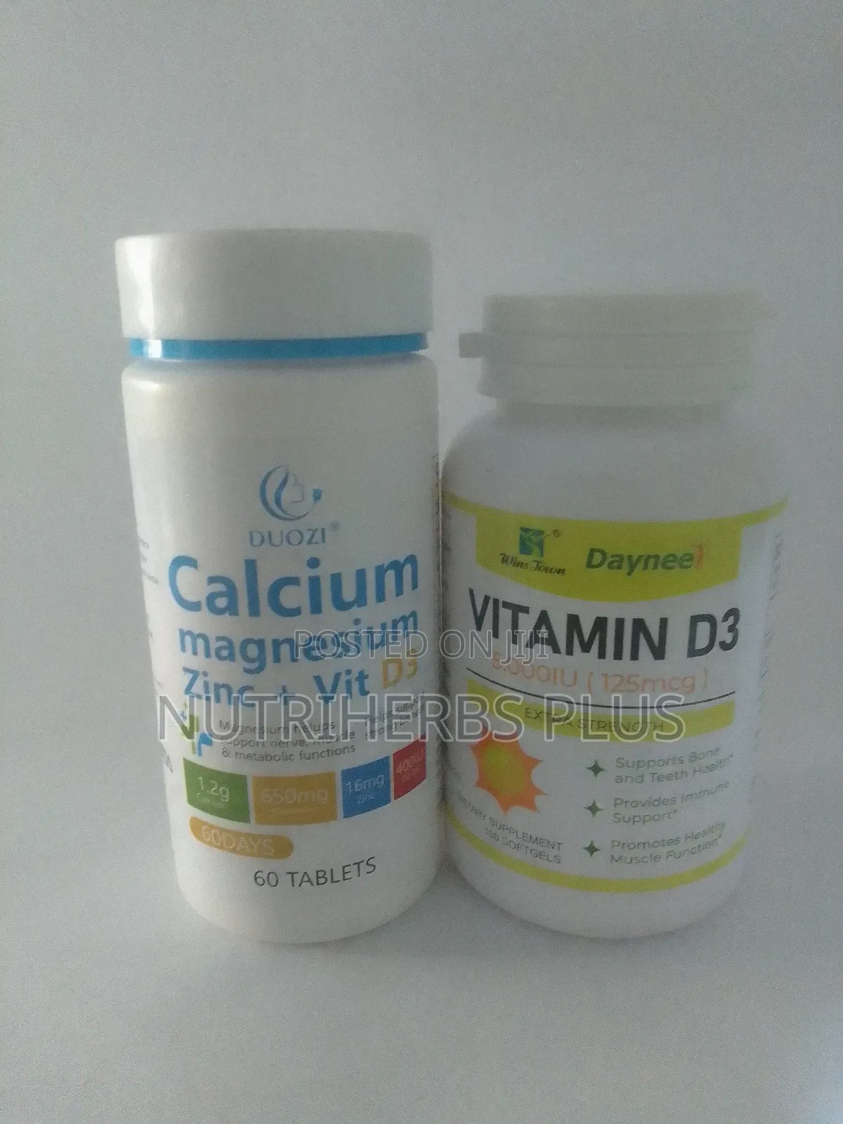 Duozi Calcium Magnesium Zinc+Vitamin D3 + Daynee Vitamin D3