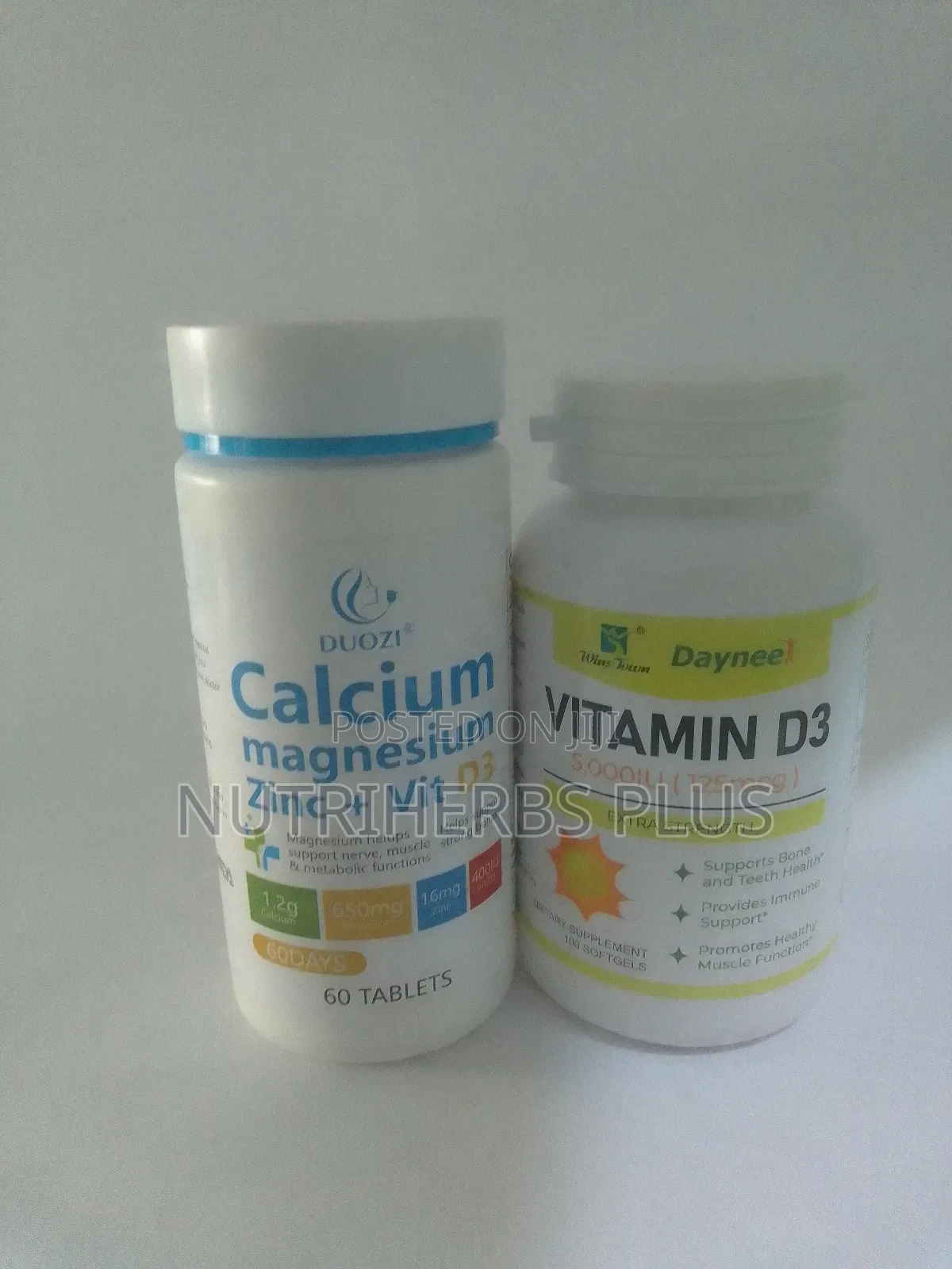 Duozi Calcium Magnesium Zinc+Vitamin D3 + Daynee Vitamin D3